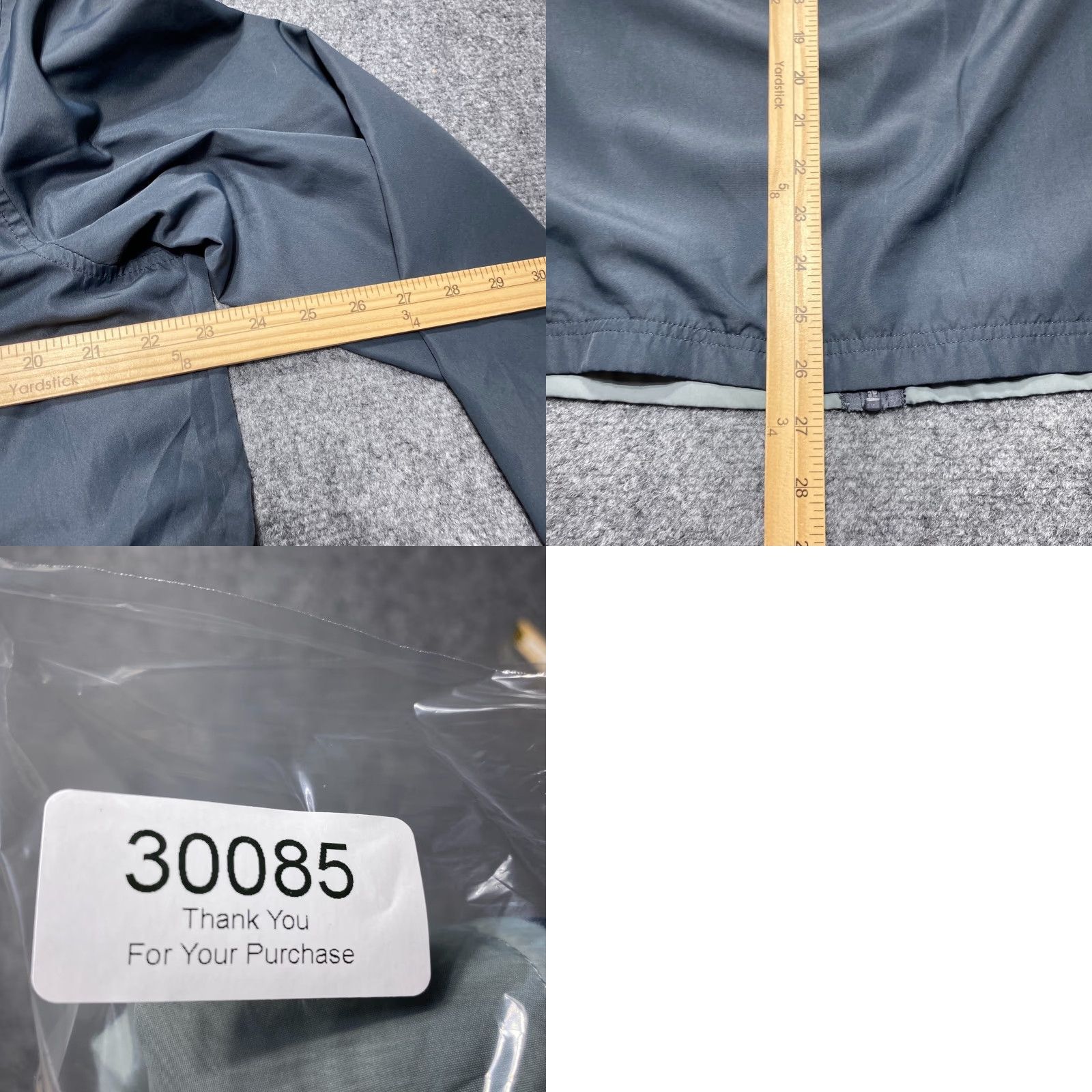 Starter Starter Jacket Mens L Gray Windbreaker Full Zip Hooded Jacket Windbreaker Jogging Running Casual Zip Front Size US L / EU 52-54 / 3 - 8 Thumbnail
