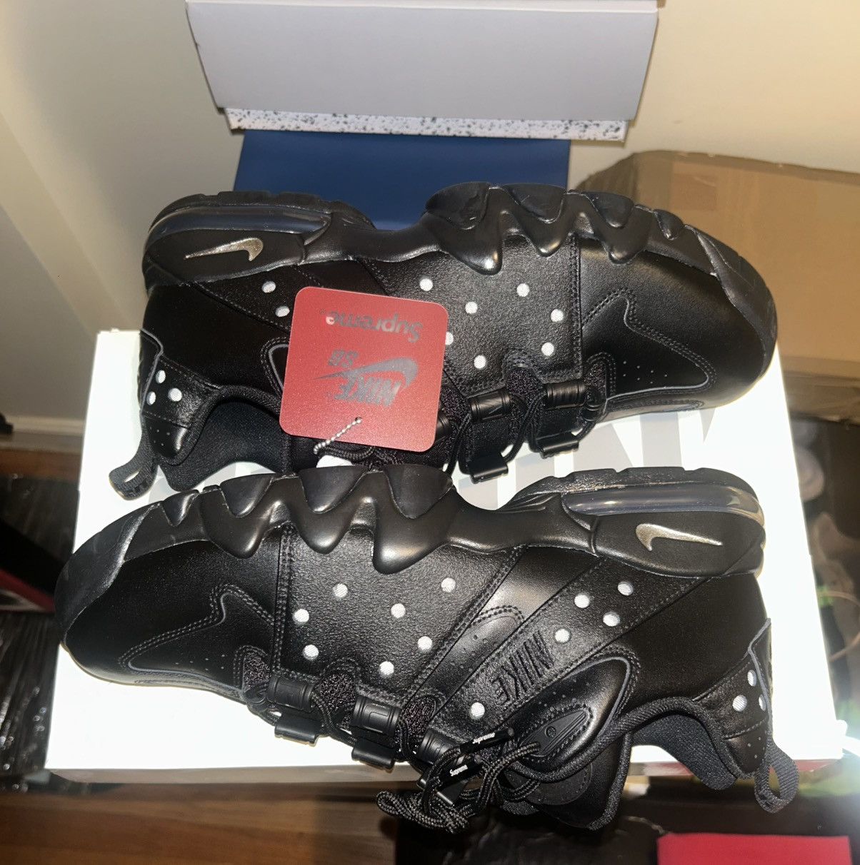 Nike × Supreme Nike SB Air Max 2 CB '94 Low Supreme Black Size US 12 / EU 45 - 7 Thumbnail