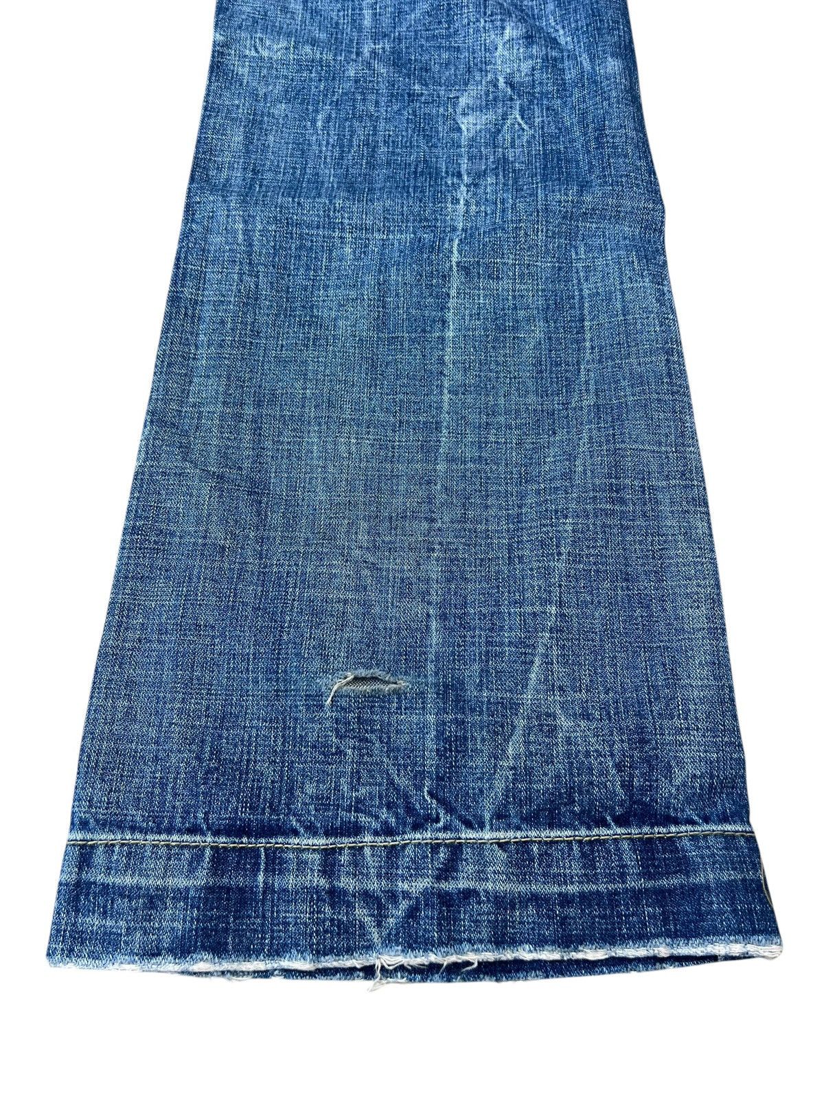 If Six Was Nine Vintage Unknown Brand Mud Denim Wide Leg Jeans Bootcut Flare Size US 31 - 20 Thumbnail