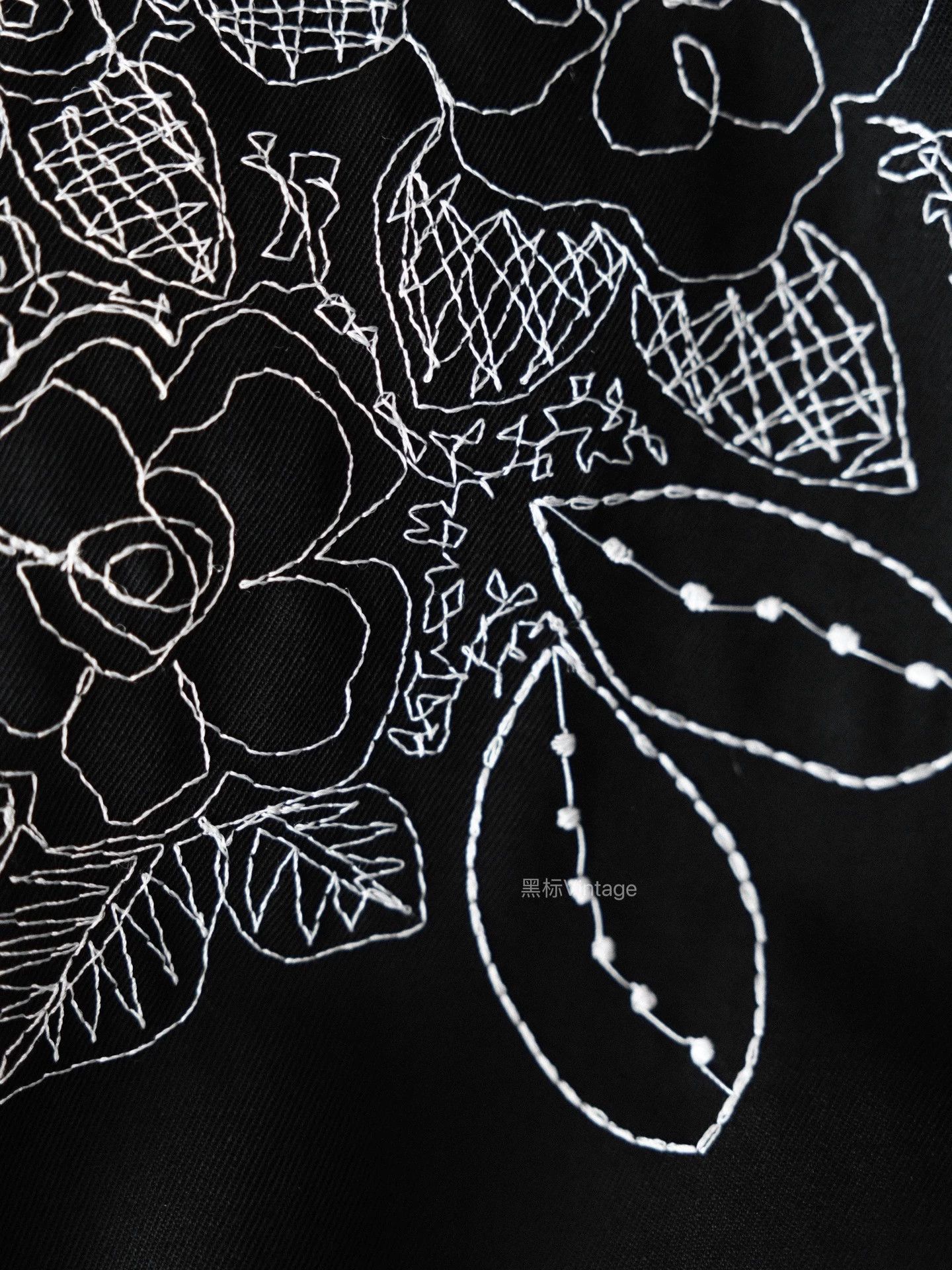 Yohji Yamamoto Yohji Yamamoto Y's 21AW Vintage Floral Embroidered Skirt Size 28" / US 6 / IT 42 - 7 Thumbnail