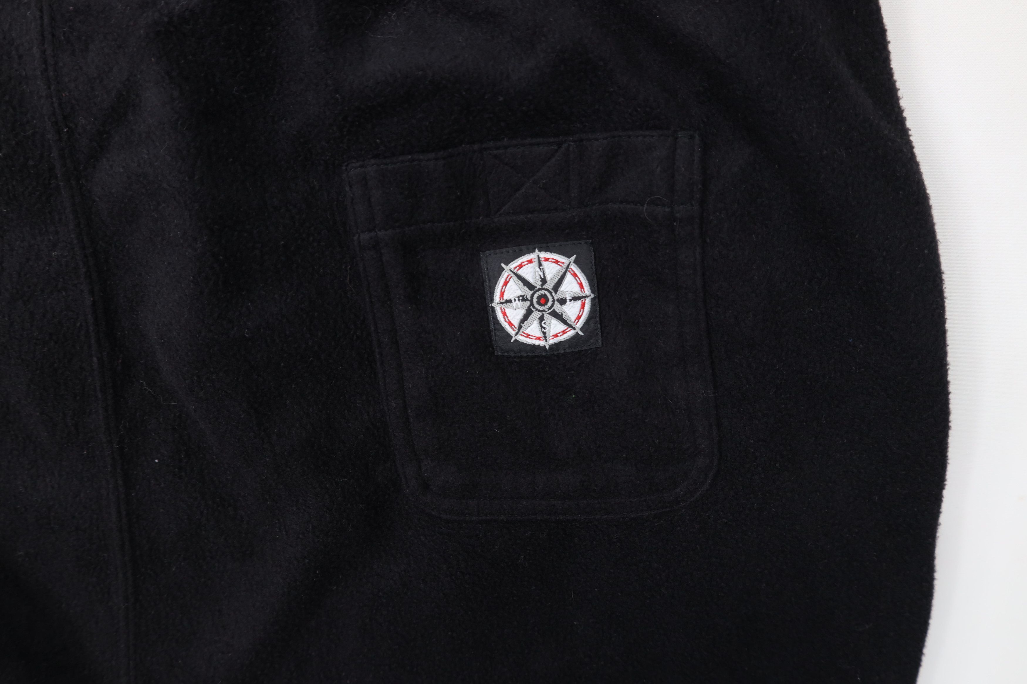 Marlboro Vintage 90s Marlboro Compass Fleece Joggers Pants Black Size US 40 / EU 56 - 12 Thumbnail