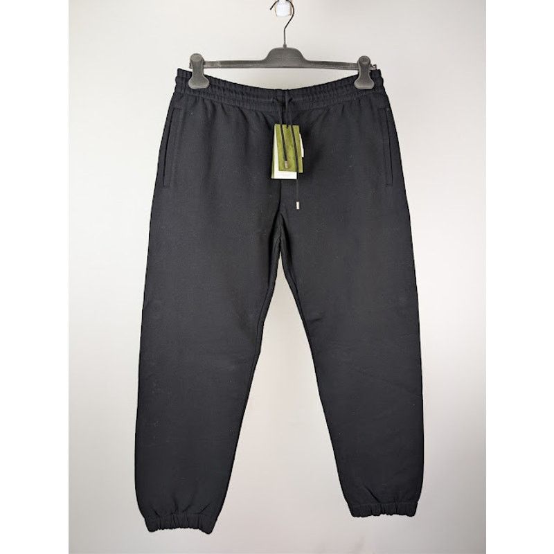 Gucci o1rshd1 Light Felted Cotton Jersey Jogging Pant in Black Size US 38 / EU 54 - 2 Thumbnail