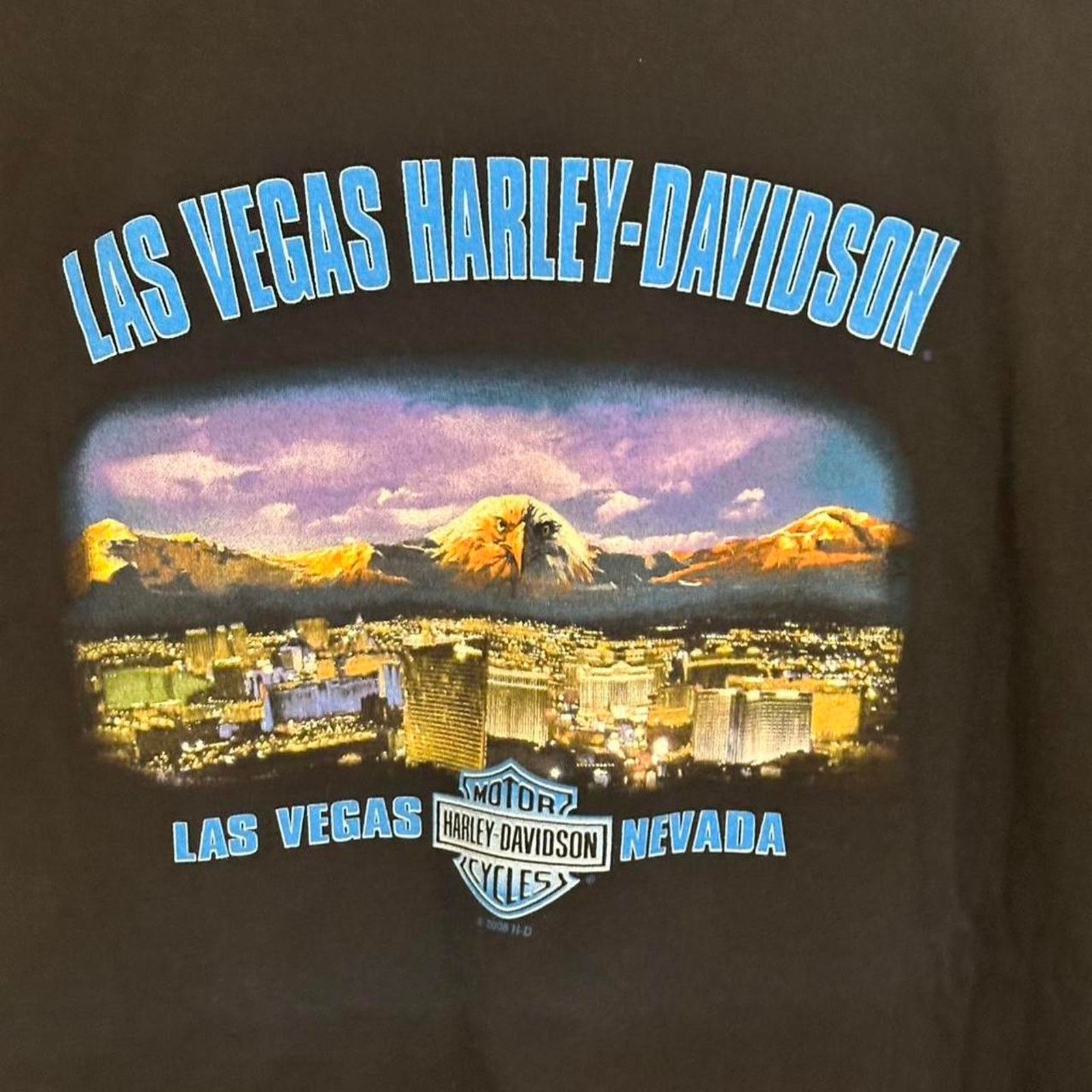 Harley Davidson Y2K Harley Davidson Ligthing Thunder Eagle T-shirt Size US XL / EU 56 / 4 - 4 Thumbnail