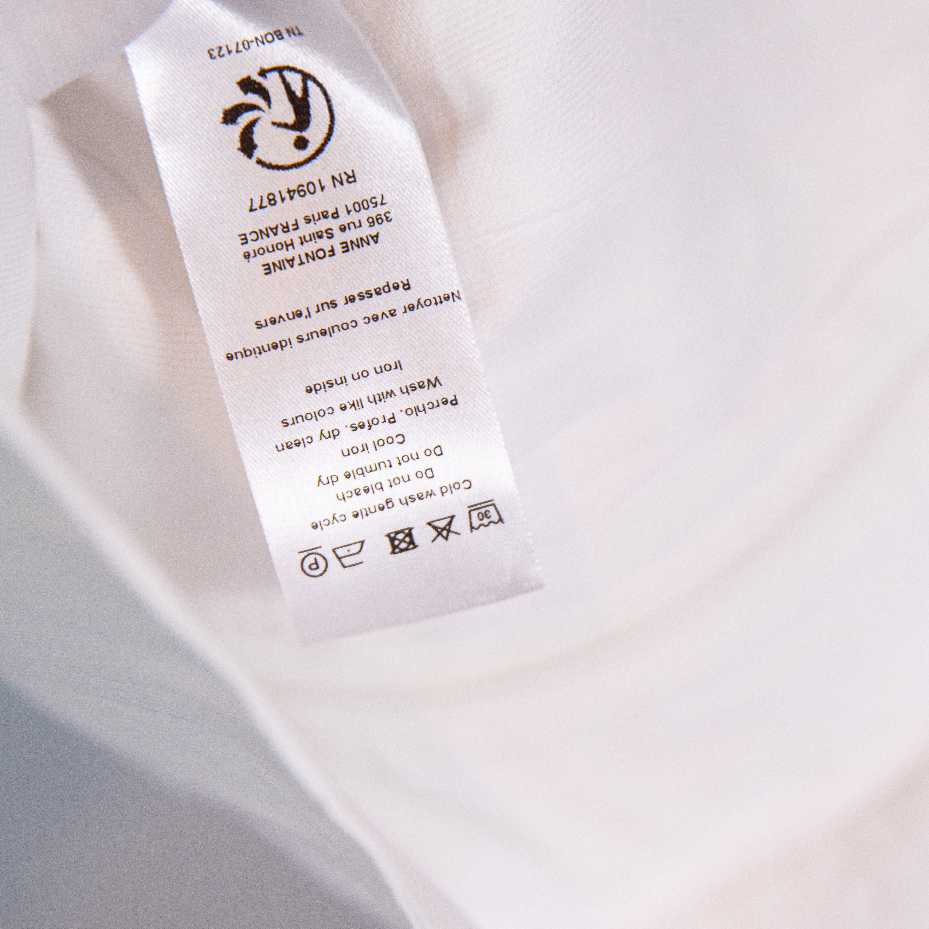 ANNE FONTAINE Anne Fontaine Eddie White Long Sleeve Zip Size XS / US 0-2 / IT 36-38 - 4 Thumbnail