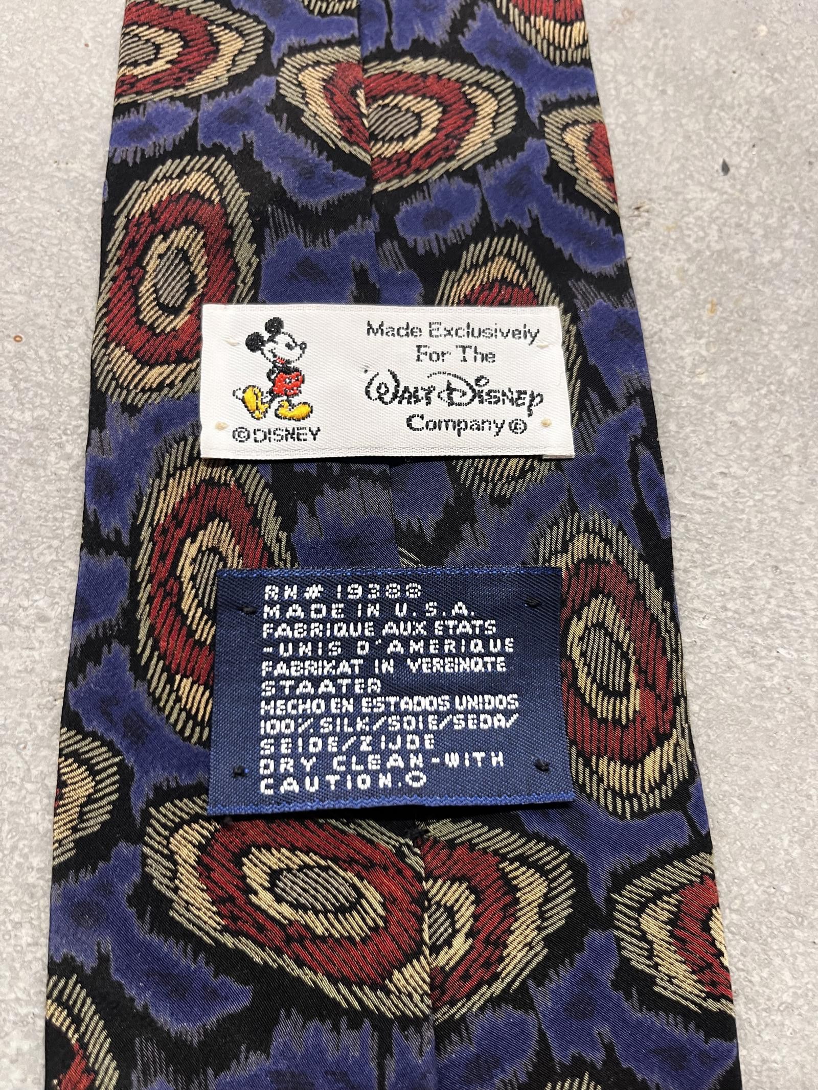 Disney Vintage Made in USA The Walt Disney Company Mickey Tie Size ONE SIZE - 2 Thumbnail