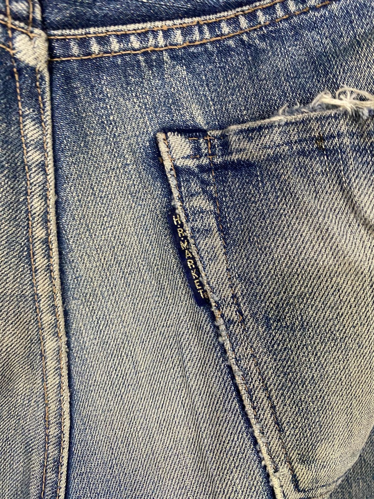 HOLLYWOOD RANCH MARKET Vintage HR market denim distressed Size US 32 / EU 48 - 16 Thumbnail