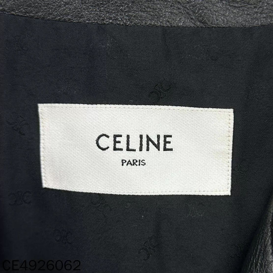 Celine Celine Black 4-Pocket Leather Jacket Gold Hardware 38 Size XS / US 0-2 / IT 36-38 - 5 Thumbnail