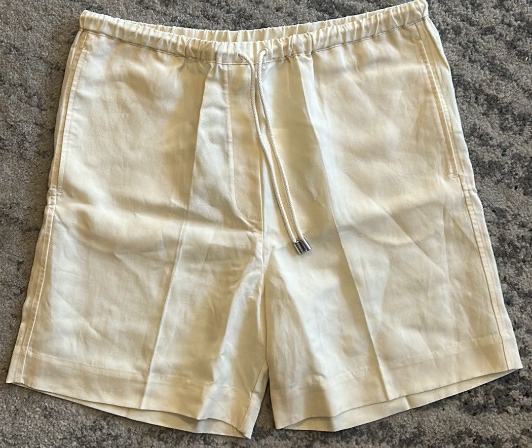 Toteme TOTEME Press-Creased Drawstring TENCEL linen-blend Shorts Size 27" / US 4 / IT 40 - 4 Thumbnail