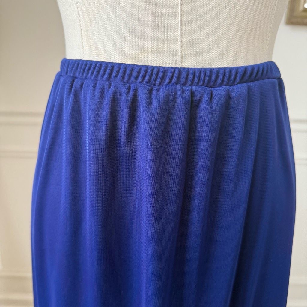 Other Xscape Royal Blue Formal Straight Maxi Skirt Stretchy 6 Size 28" / US 6 / IT 42 - 3 Thumbnail