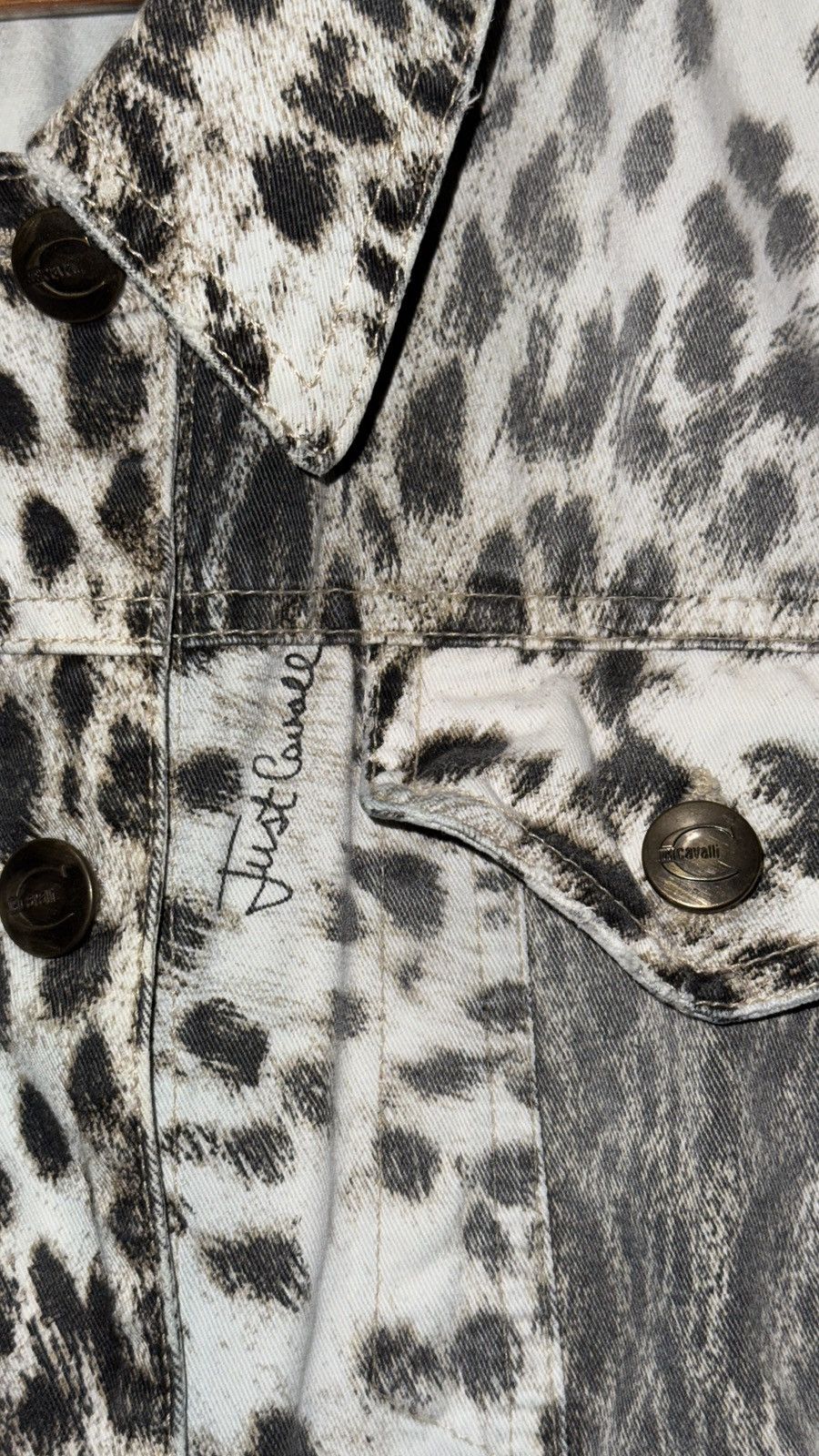 Just Cavalli × Vintage RARE Vintage Just Cavalli Animal Print Denim Set Size M / US 6-8 / IT 42-44 - 14 Thumbnail