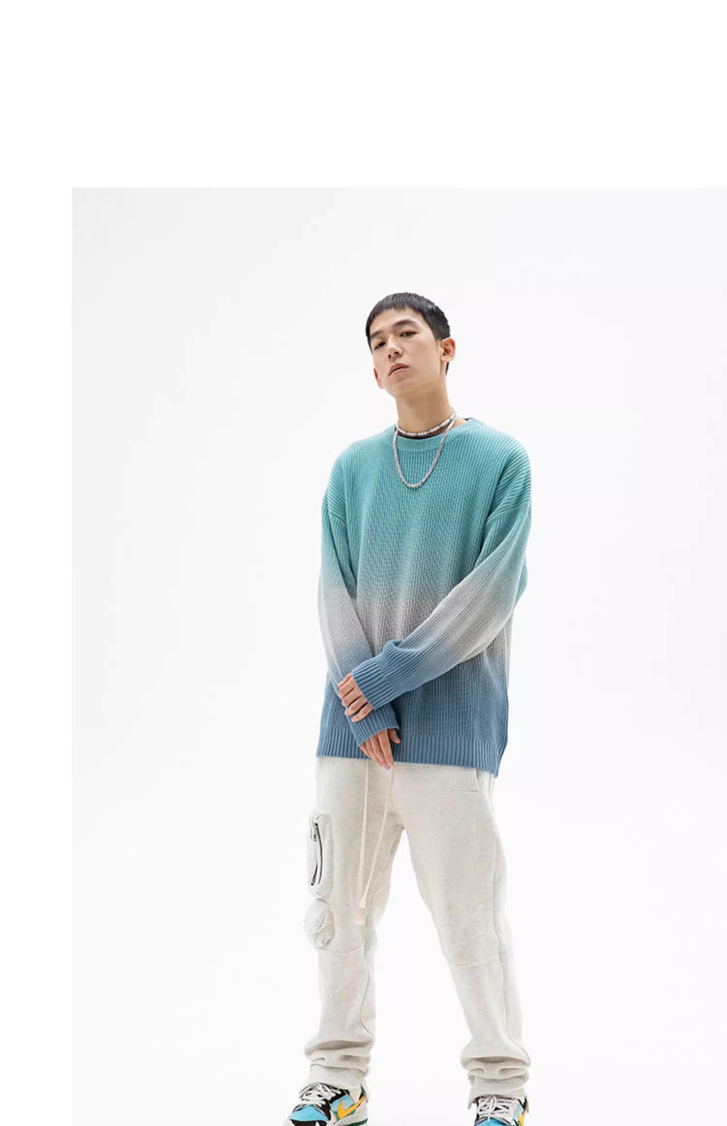 Other Colorflow Fade-effect Knitted Sweater Size US M / EU 48-50 / 2 - 9 Thumbnail