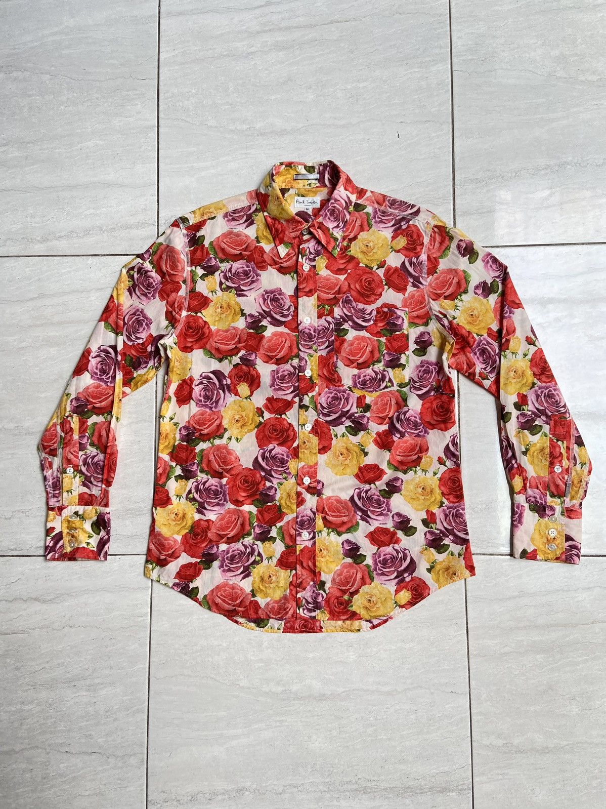 Paul Smith PAUL SMITH Motive Flower Shirt Size US S / EU 44-46 / 1 - 6 Thumbnail