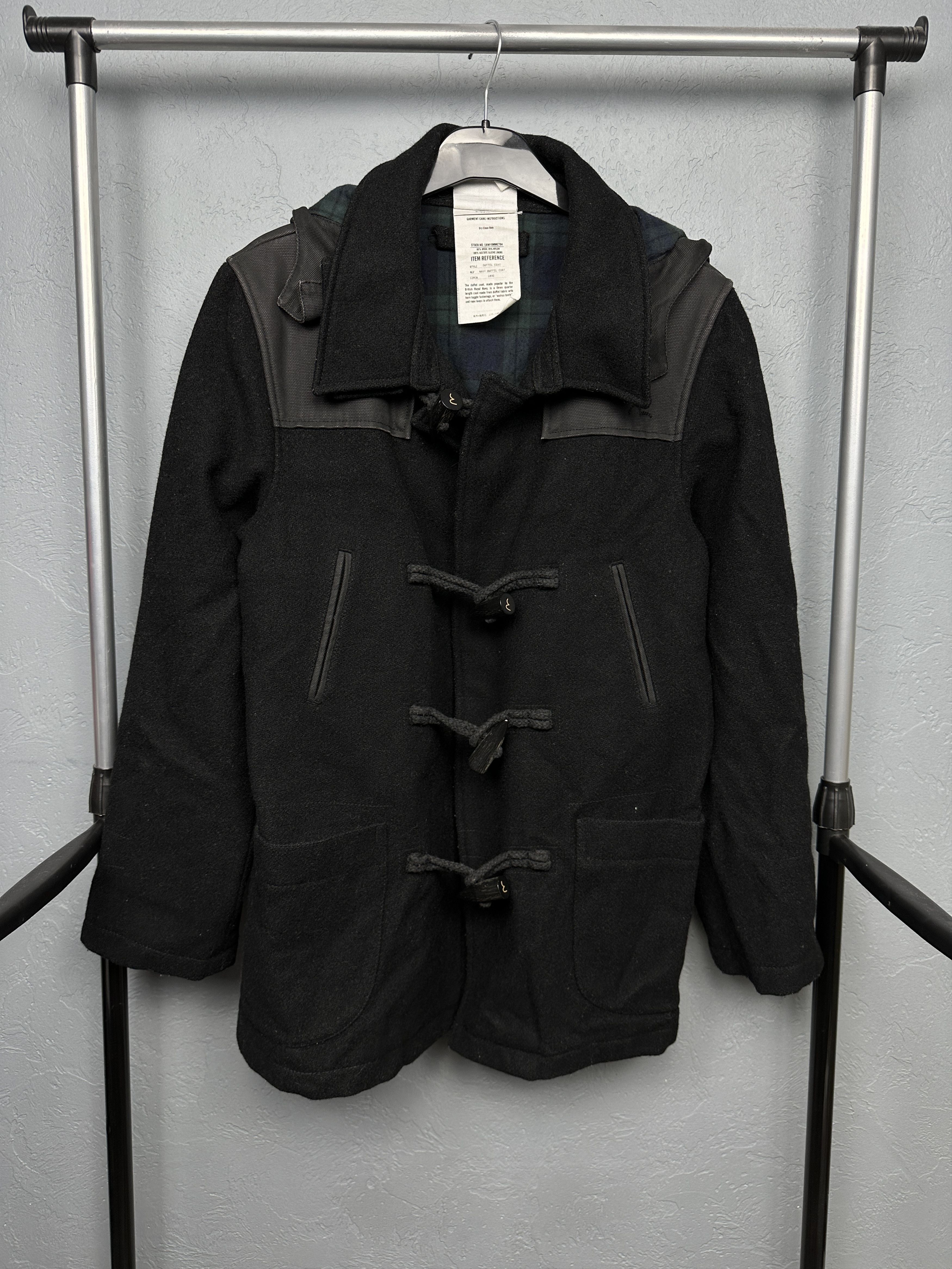 Evisu Evisu Vintage Mens Wool Duffle Coat Size US S / EU 44-46 / 1 - 1 Thumbnail