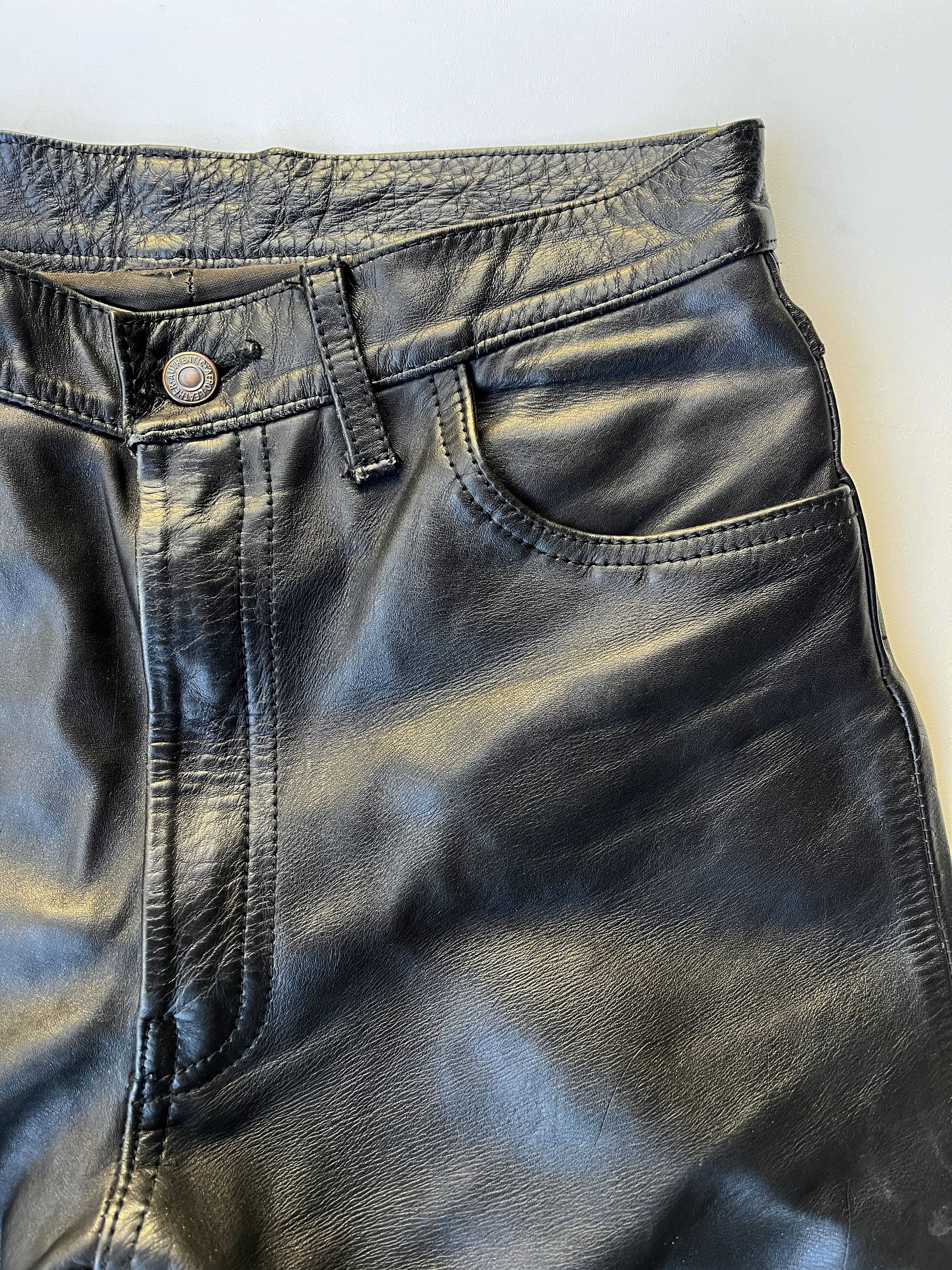 Aero Leathers AERO LEATHERS Leather Trousers (Leather Jeans) Size US 31 - 5 Thumbnail