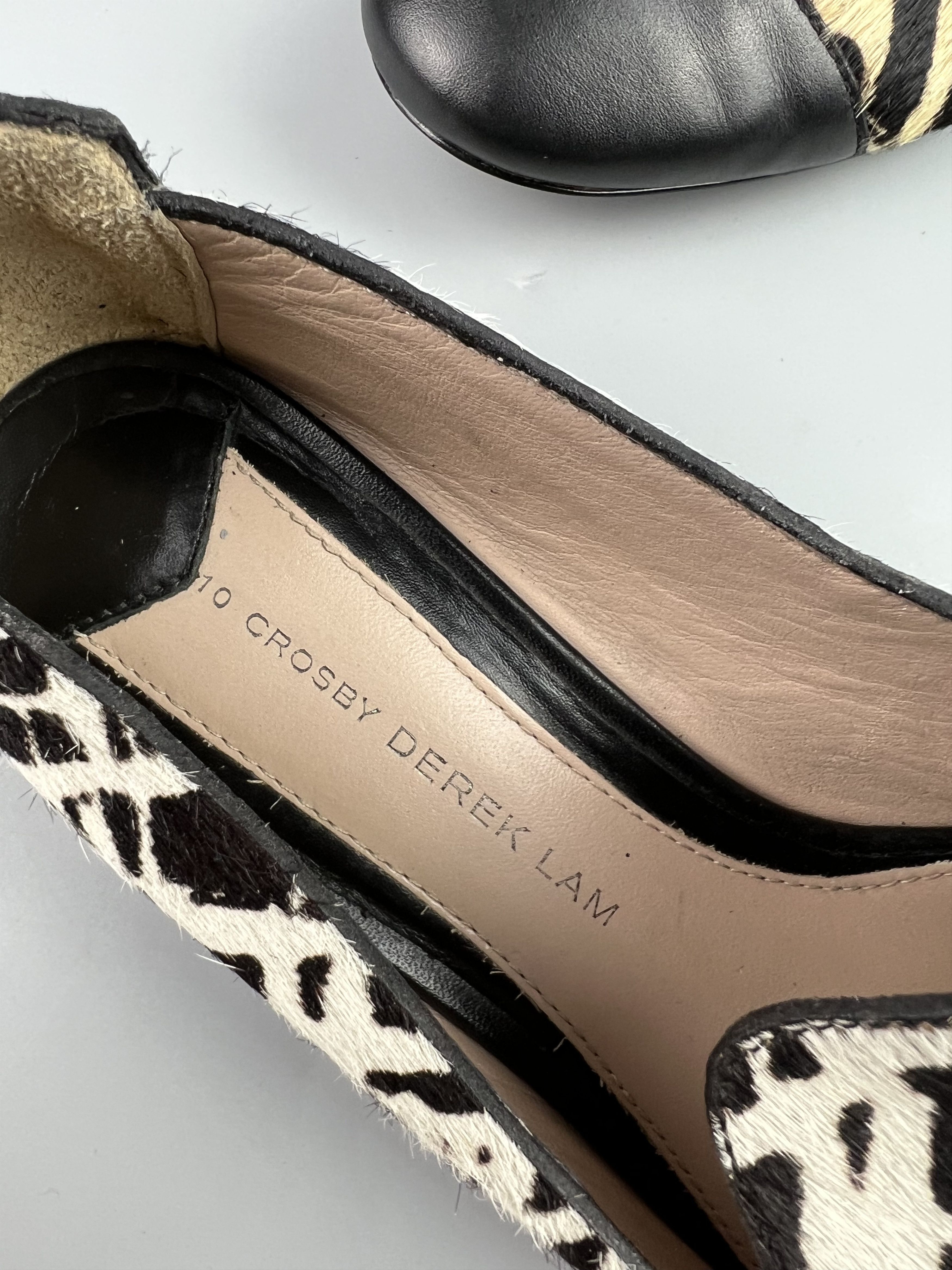 Derek Lam 10 Crosby Derek Lam 10 Crosby Leather Calf Hair Loafer Shoes Size US 8 Size US 8 / IT 38 - 8 Thumbnail