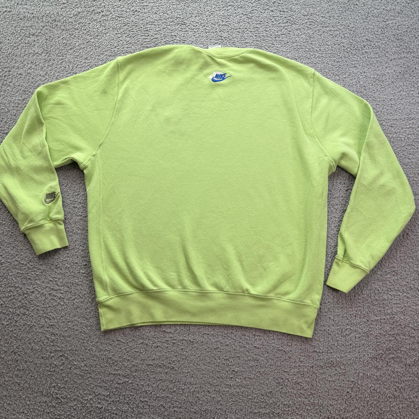 Nike Nike Sportswear Green Embroidered Multi Logo Sweatshirt L Size US L / EU 52-54 / 3 - 2 Thumbnail