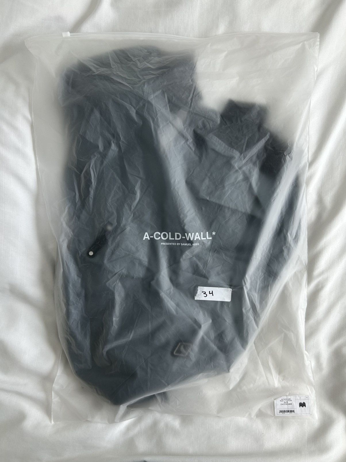 A-COLD-WALL* A Cold Wall Cinch Bomber Jacket Slate ACW Italy Size US L / EU 52-54 / 3 - 10 Thumbnail