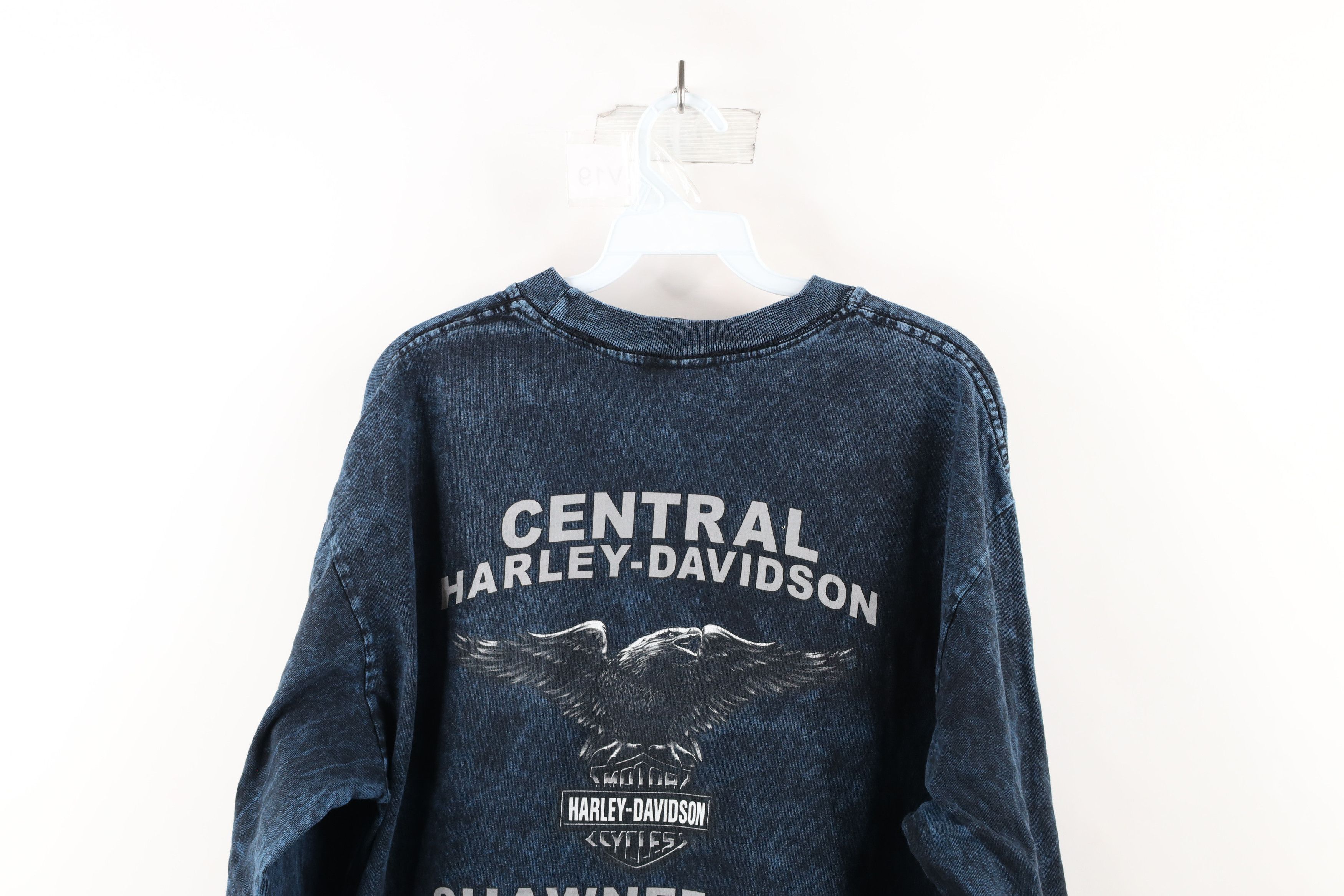 Harley Davidson Vintage Y2K Harley Davidson Tribal Thermal Knit T-Shirt Size US L / EU 52-54 / 3 - 13 Thumbnail