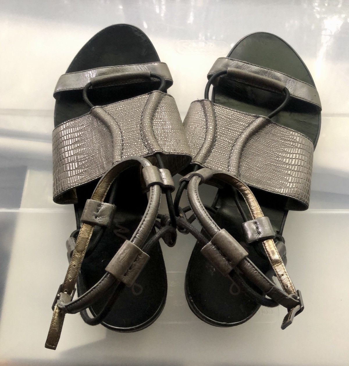 Lanvin Lanvin SS2011 Silver Leather Gladiator Sandals Size US 9.5 / IT 39.5 - 15 Thumbnail