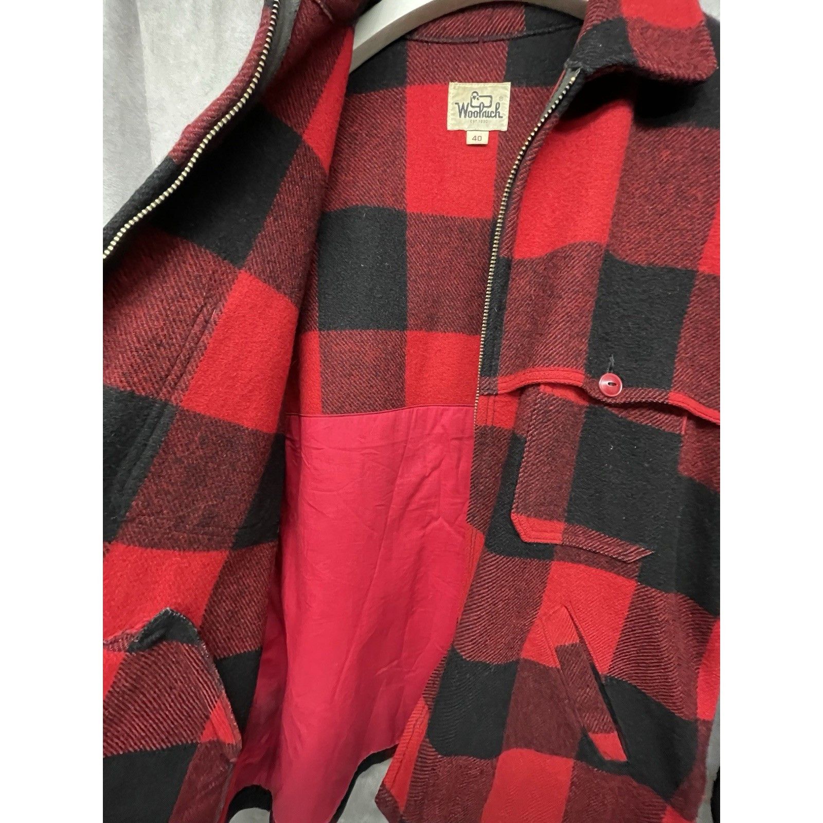 Other VINTAGE 1950S WOOLRICH BUFFALO PLAID WOOL ZIP MACKINAW HUNTI Size US XXS / EU 40 - 9 Thumbnail