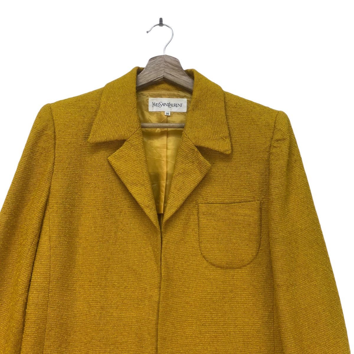 Designer × Yves Saint Laurent Vintage Yves Saint Laurent Buttonless Jacket Size S / US 4 / IT 40 - 4 Thumbnail