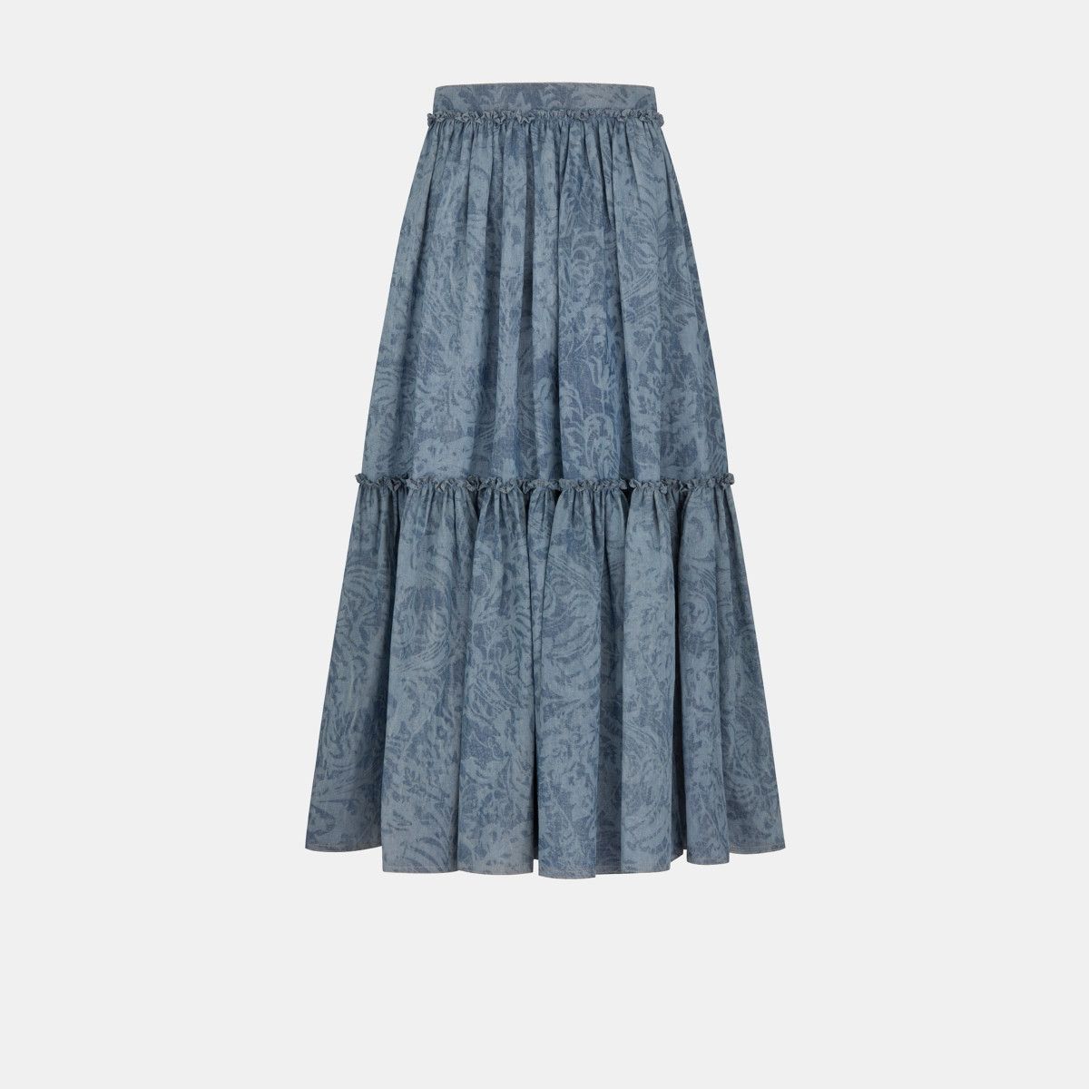 image of Dior O1Bcso1Str0224 Skirt In Blue, Women's (Size 28)