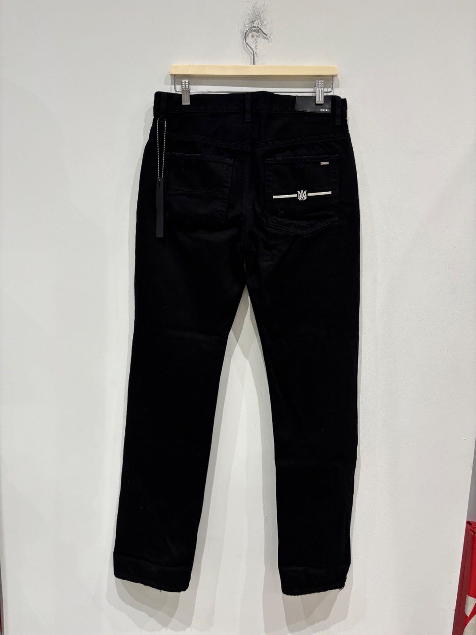 Amiri Amiri Five Pocket Straight Jeans Black Size US 31 - 2 Thumbnail
