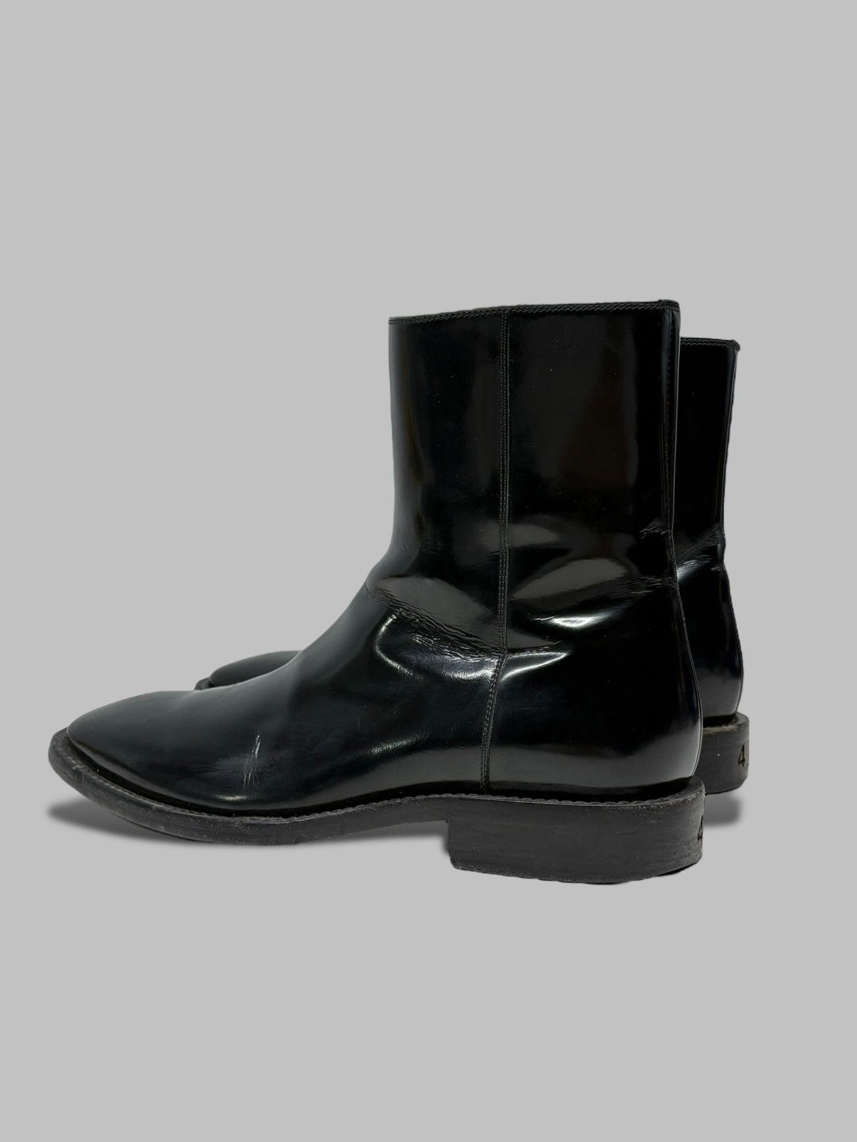 Balenciaga Patent Leather Square Toe Balenciaga Boots Size US 7 / EU 40 - 4 Thumbnail