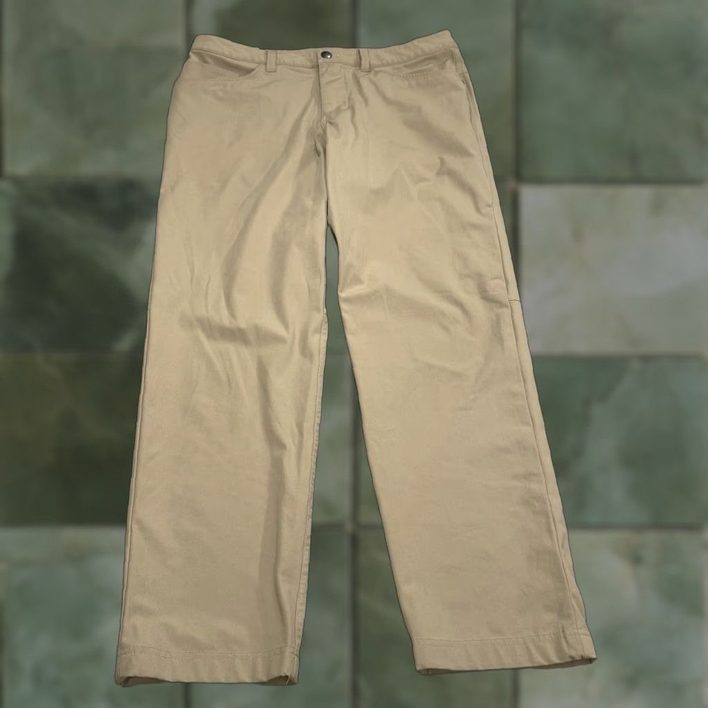 Lululemon Lululemon ABC Classic Fit Pants Men's 31 Brown 29 Inseam Straight Leg 5-Pocket Chino M5426S Size US 31 - 1 Thumbnail