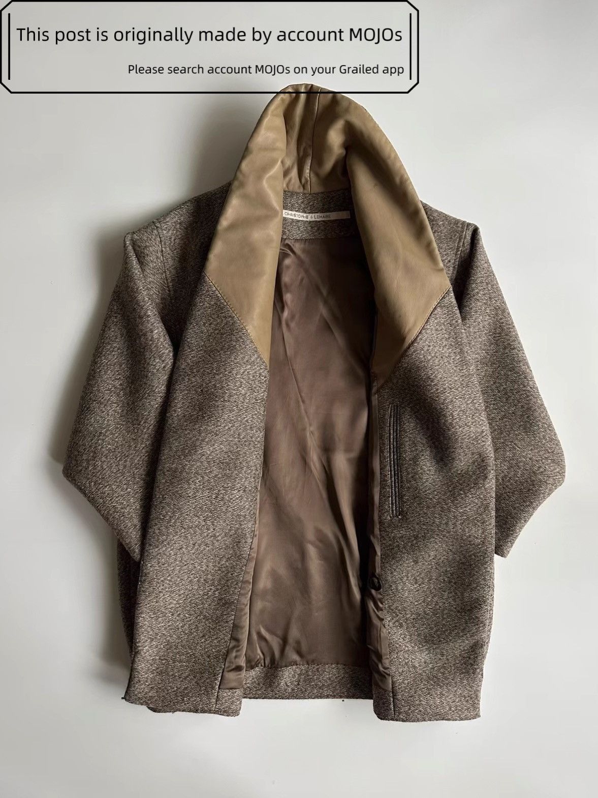 Lemaire Sz 3 Christophe Lemaire Leather Collar Overall Coat mojos041 Size US L / EU 52-54 / 3 - 2 Thumbnail