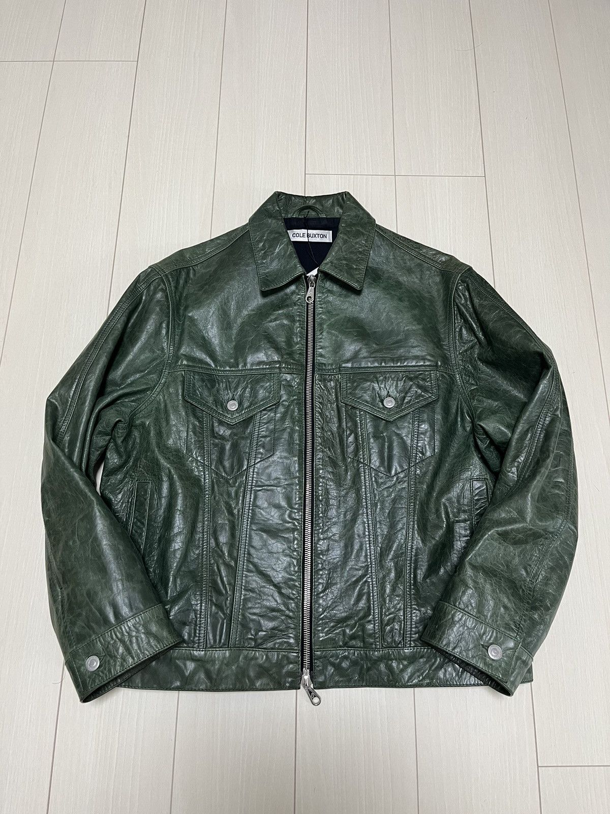 Cole Buxton × Vintage Cole Buxton Leather Jacket Size US M / EU 48-50 / 2 - 2 Thumbnail