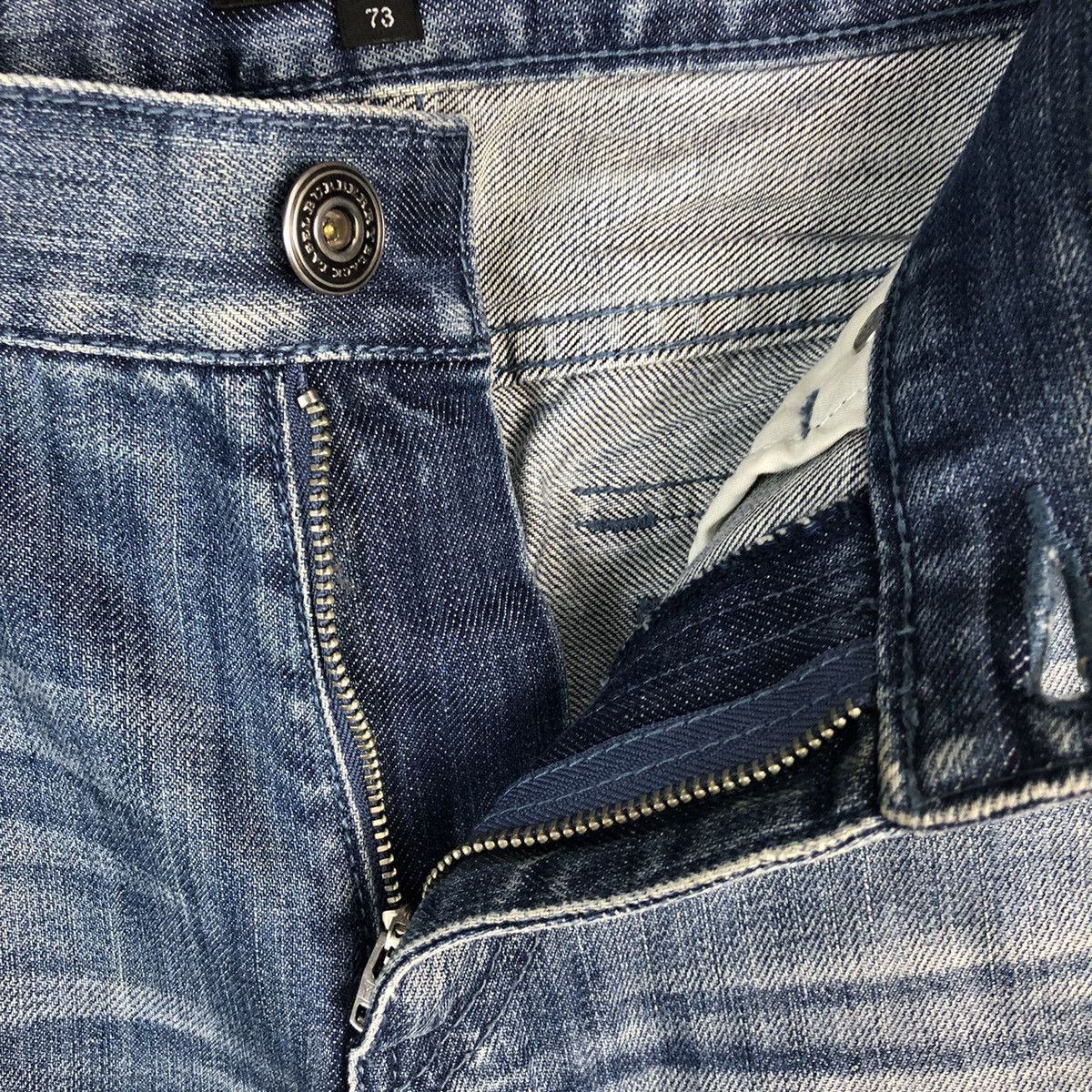 Burberry DLL Burberry Blue Distressed Denim Pants #C252 Size US 29 - 12 Thumbnail