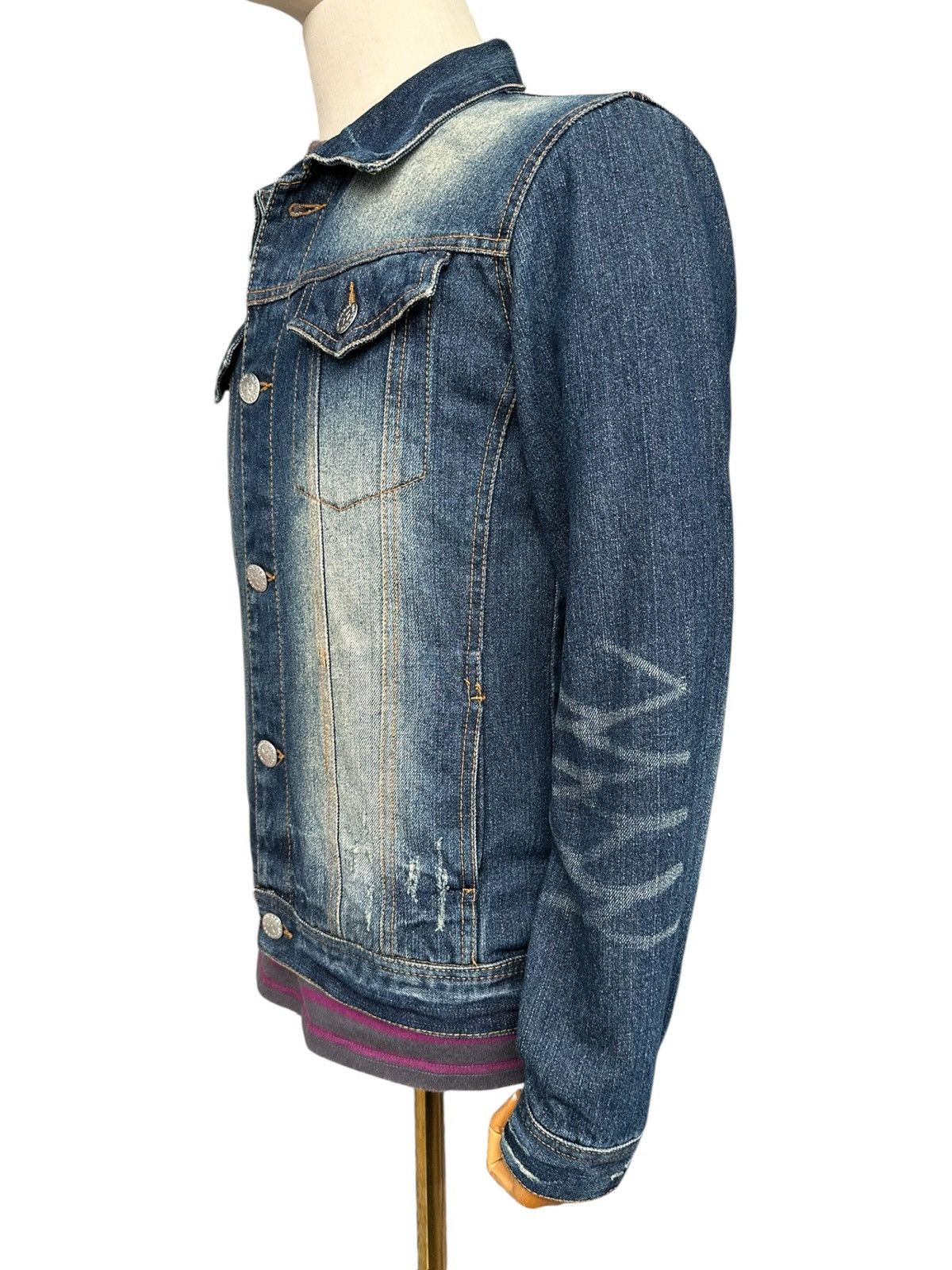 JACKROSE 00's JACKROSE trucker distressed denim jacket Size US M / EU 48-50 / 2 - 9 Thumbnail