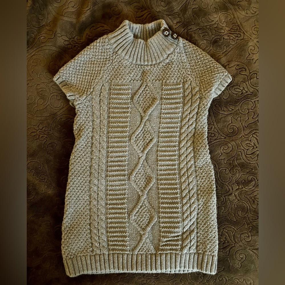 Designer The Eagle’s Eye Gray Knit Sweater Dress - 4T Size XXS / US 00 / IT 34 - 1 Thumbnail