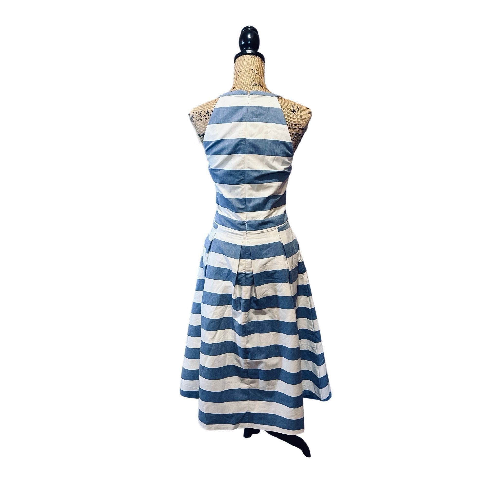 Other The Limited Nautical Style Cruise Dress Blue White Stripe D Size XL / US 12-14 / IT 48-50 - 4 Thumbnail