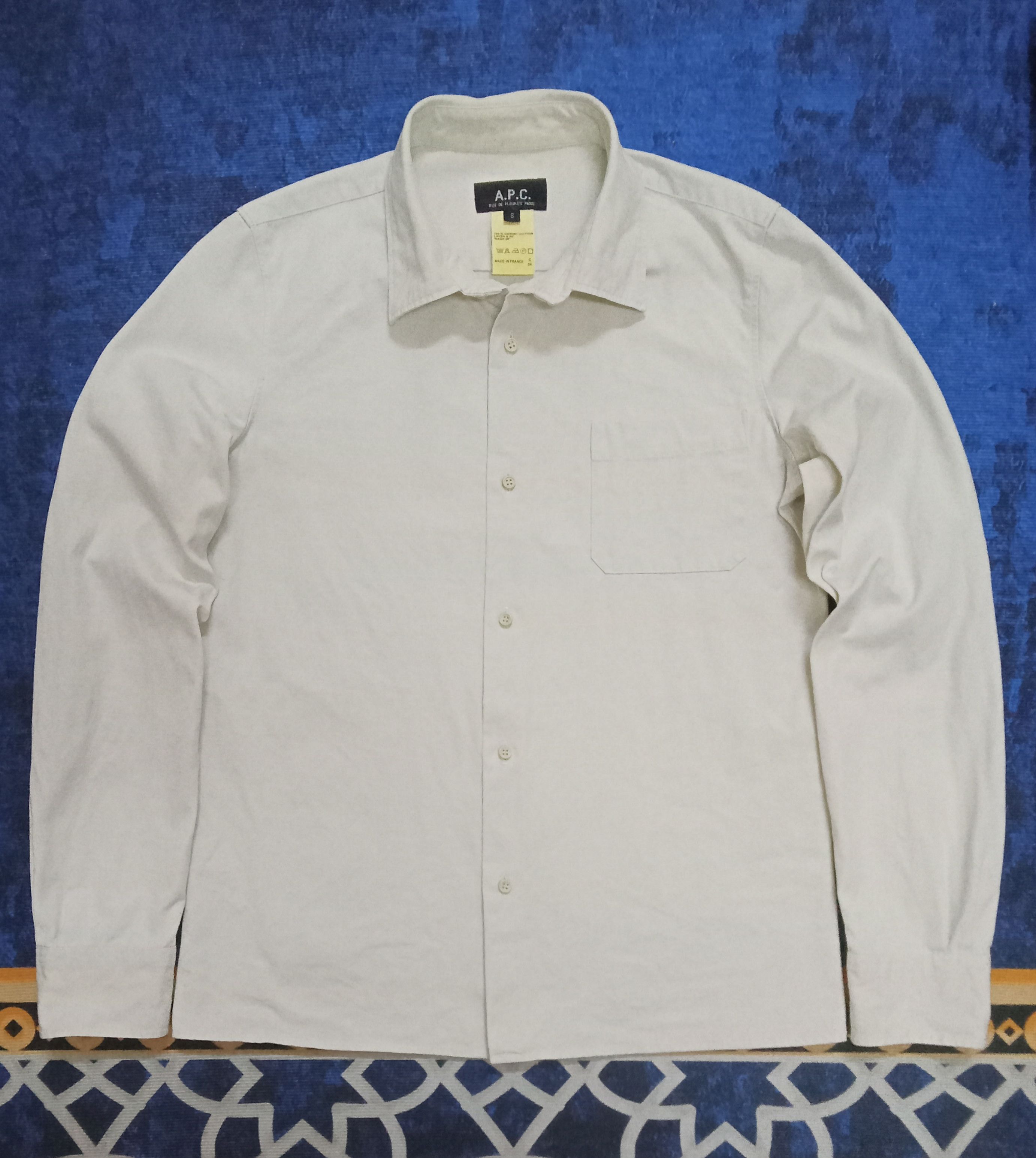 A.P.C. A.P.C. Rue De Fleurus Paris Ripstop Button Ups Shirt Size US S / EU 44-46 / 1 - 1 Thumbnail