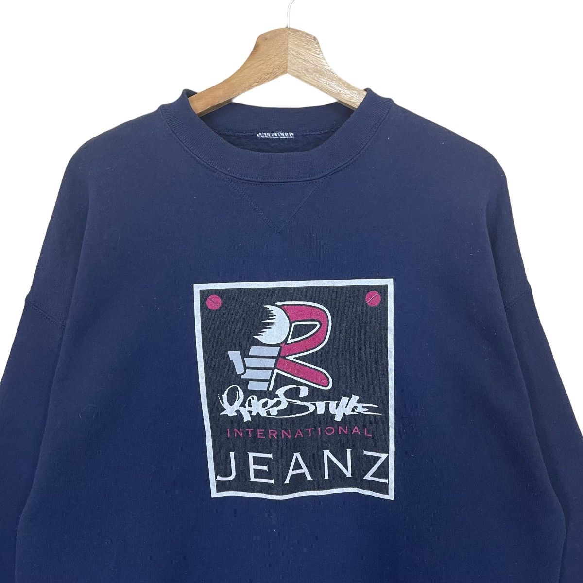 Japanese Brand Vintage 90s Rapp Style Jeanz Crewneck Sweatshirt Size US L / EU 52-54 / 3 - 4 Thumbnail