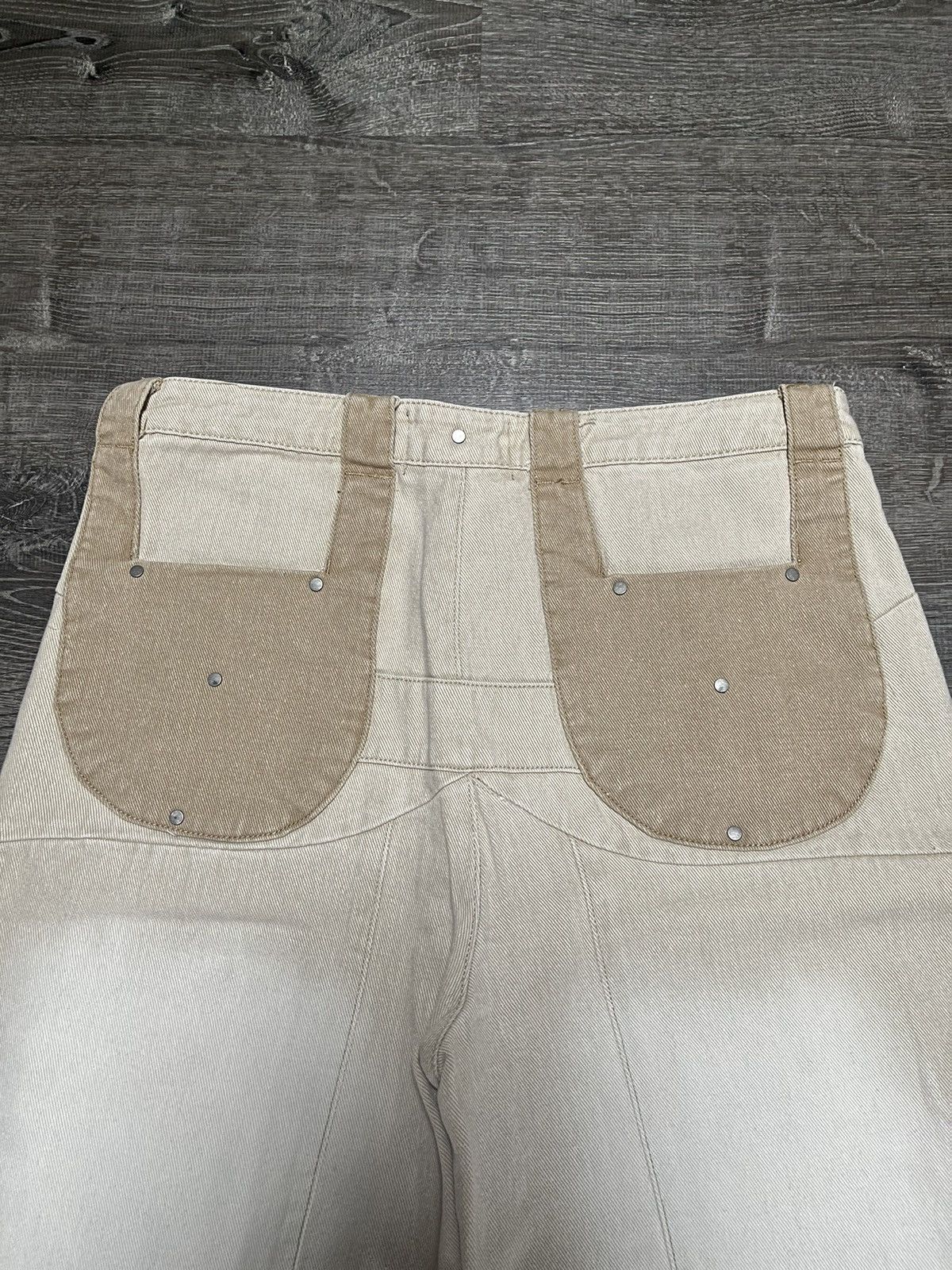 basketcase gallery Fine Culture ‘Drab Trouser’ Multi-Pocket Baggy Denim Size US 32 / EU 48 - 6 Thumbnail