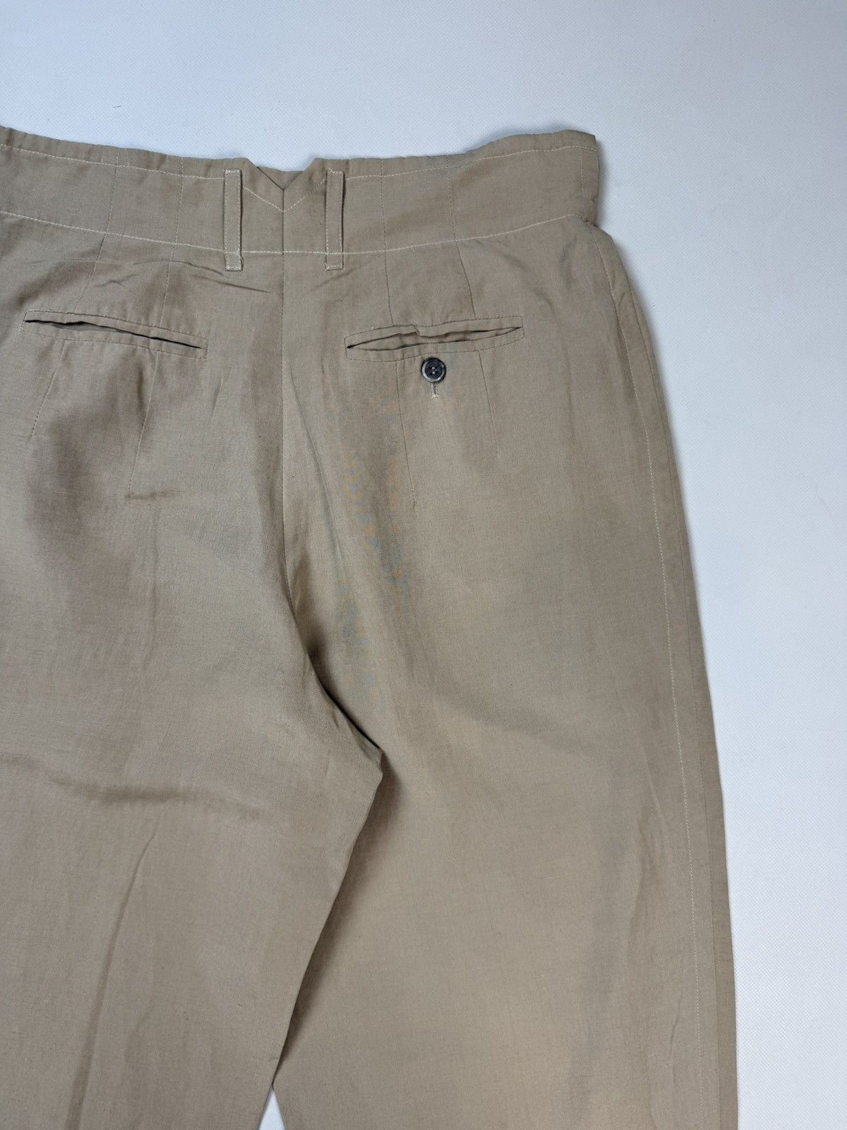 Jil Sander Jil Sander VTG Linen / Silk High Rise Dress Pants Trousers Size 28" / US 6 / IT 42 - 25 Thumbnail