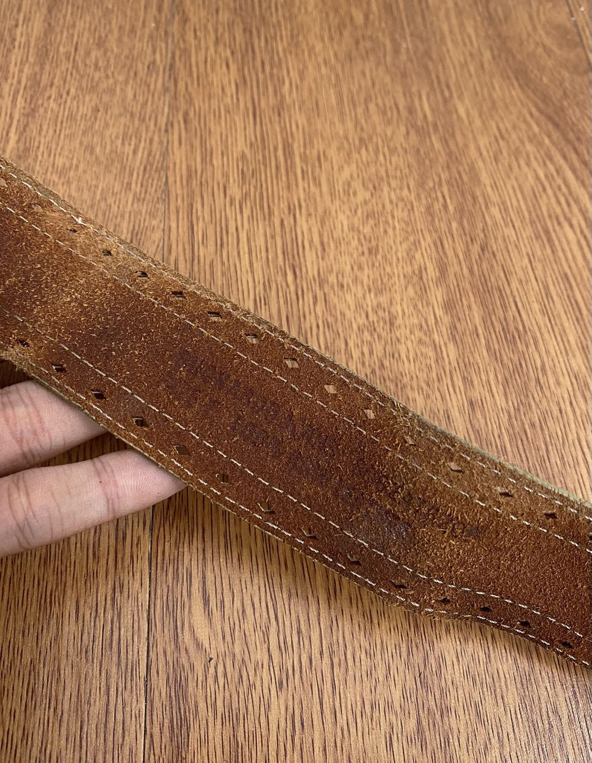 If Six Was Nine × Japanese Brand × Le Grande Bleu (L.G.B.) Vintage buckaroo leather belt Size ONE SIZE - 4 Thumbnail