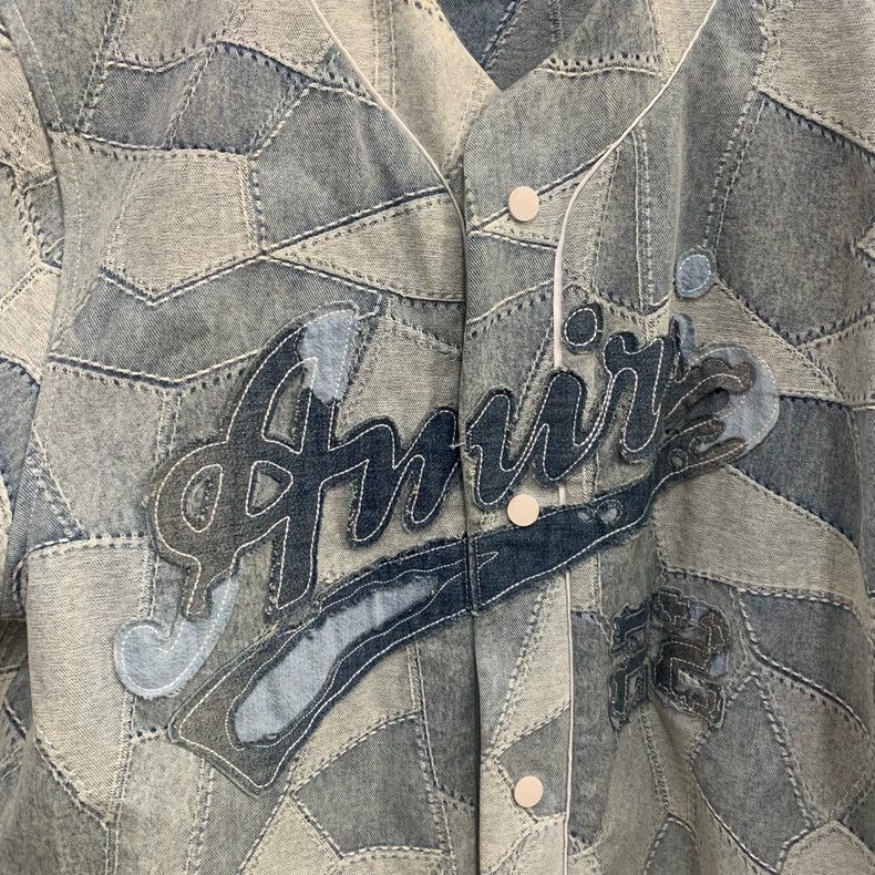 Amiri Amiri denim patchwork shirt Size US M / EU 48-50 / 2 - 5 Thumbnail