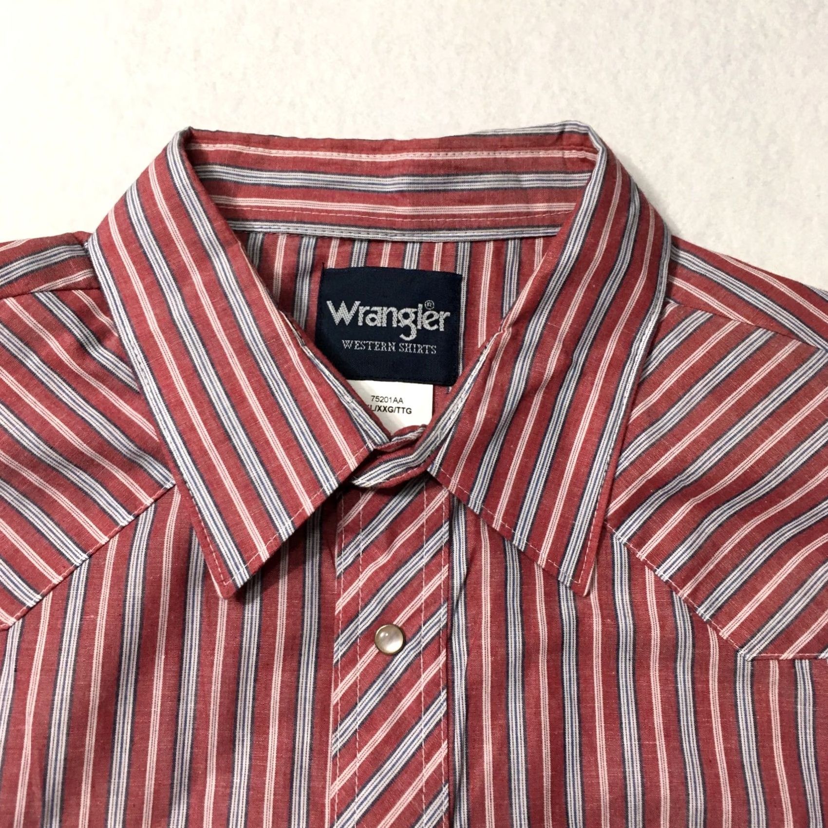 Wrangler Wrangler Shirt Mens XL Plaid Pearl Snap Country Western Cowboy Size US XL / EU 56 / 4 - 2 Thumbnail