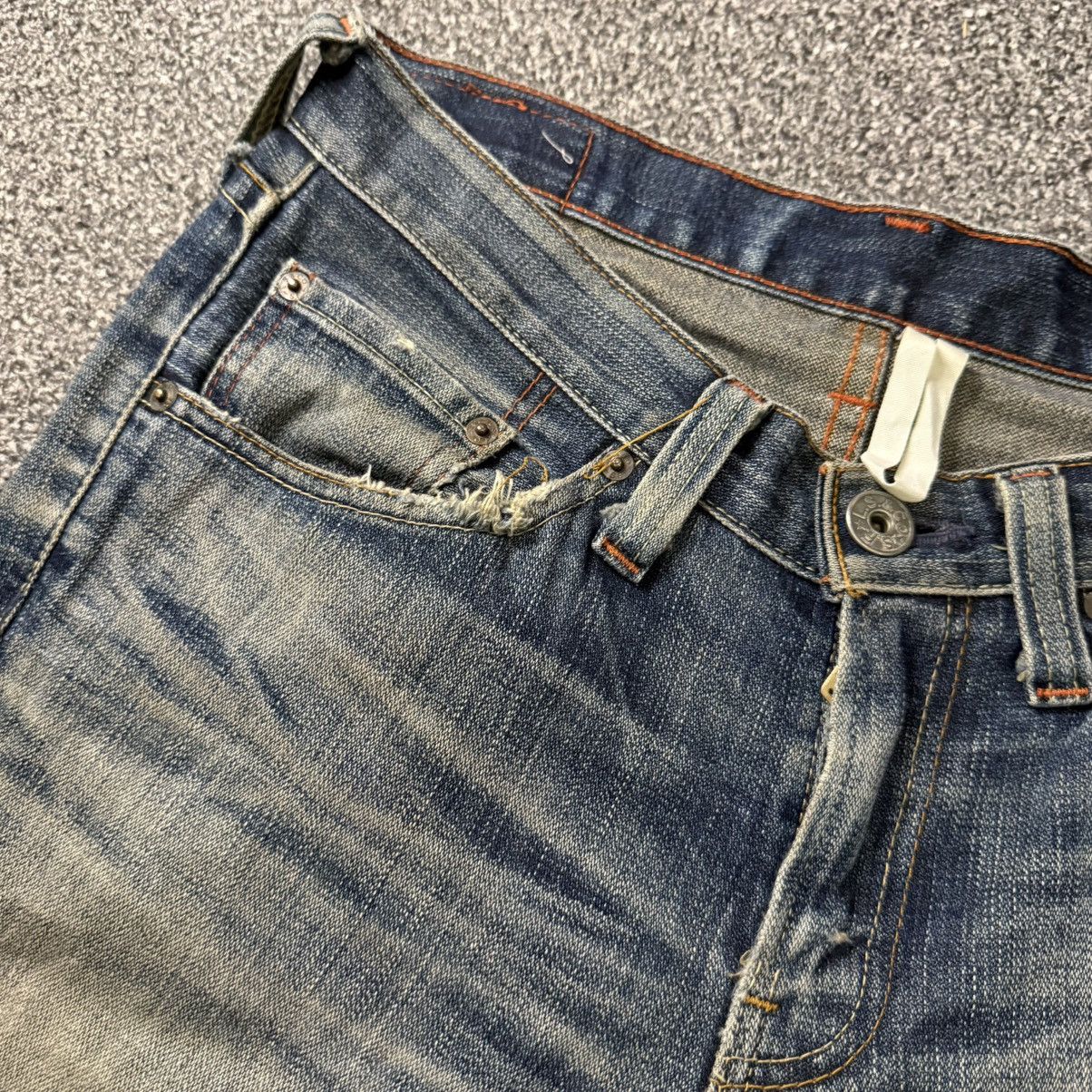 Levi's 🔥🇯🇵 Vintage Distressed 06 Levis 517 Flared Denim Boot Cut Size US 32 / EU 48 - 10 Thumbnail