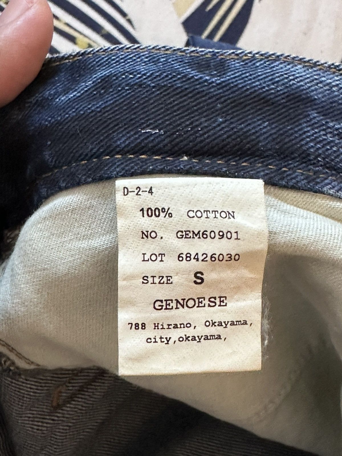 KOJIMA GENES Vintage Geneos Studded Printed Grunge Distressed Denim Size US 30 / EU 46 - 10 Thumbnail