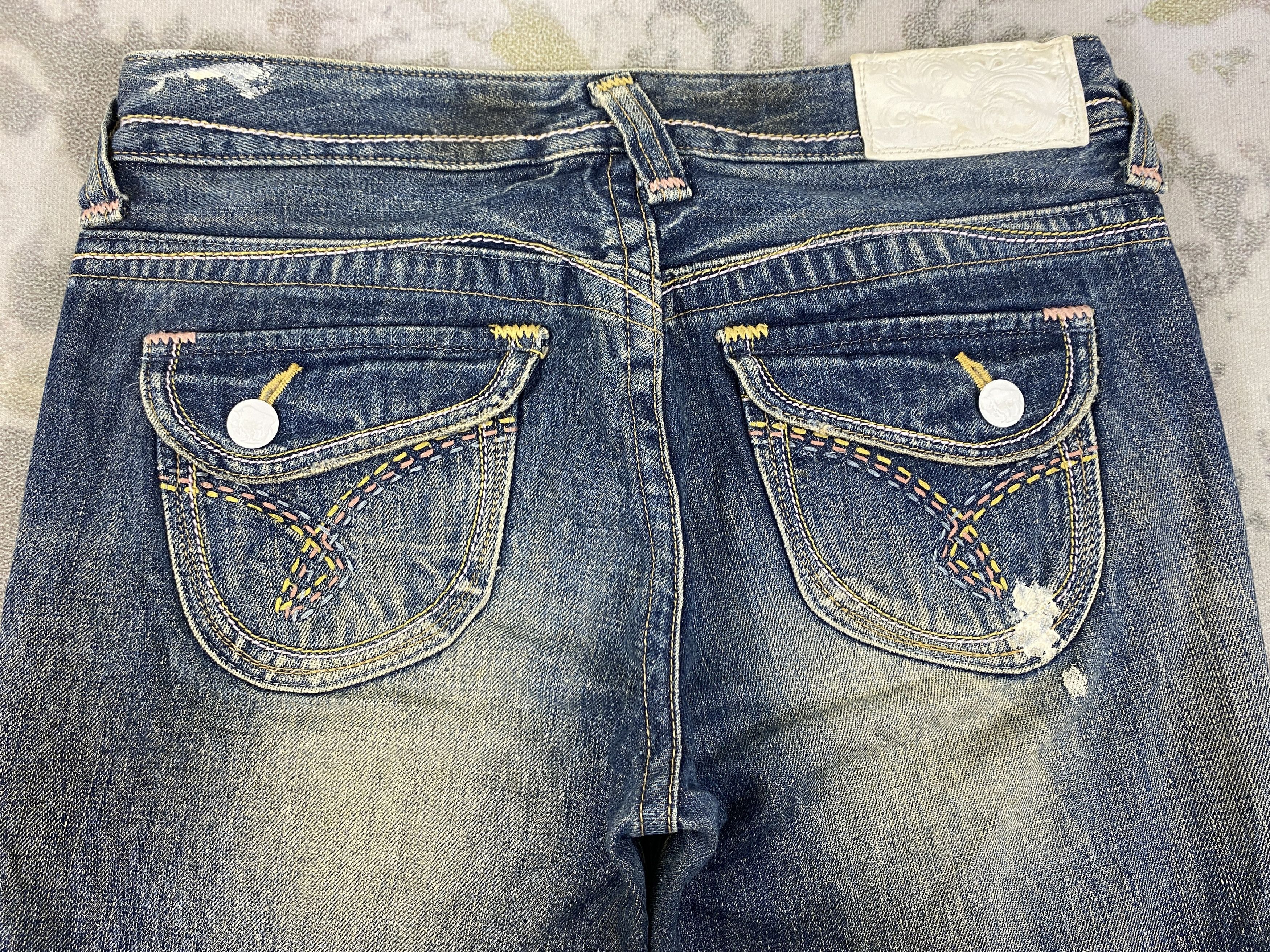Vintage Japanese Brand Distressed Blue Jeans 32x30 Denim- JN3850 Size US 32 / EU 48 - 4 Thumbnail