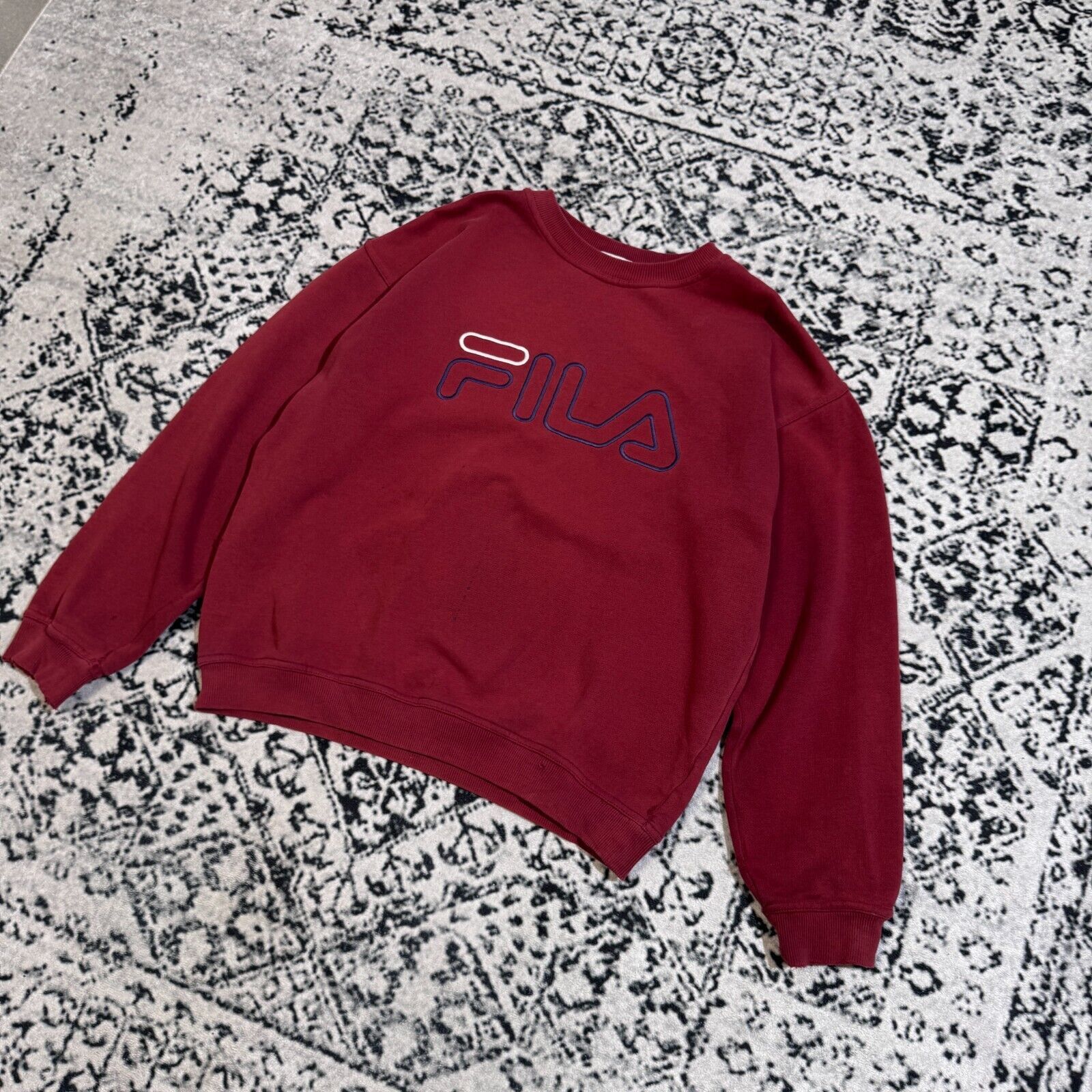 Fila × Vintage Fila Unisex Red Cotton Sweatshirt Size S Vintage Logo Size US S / EU 44-46 / 1 - 2 Thumbnail