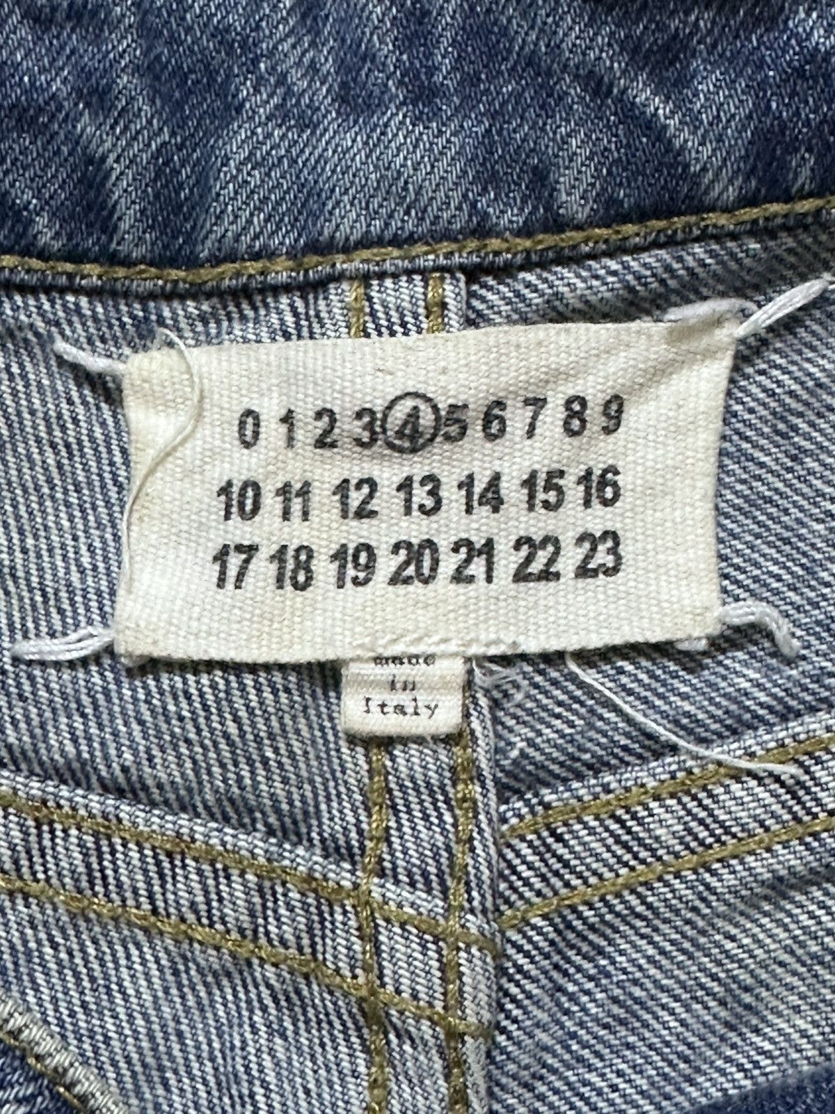 Maison Margiela Vintage Maison Margiela Baggy Wide Leg Whiskers Denim Size US 27 - 7 Thumbnail