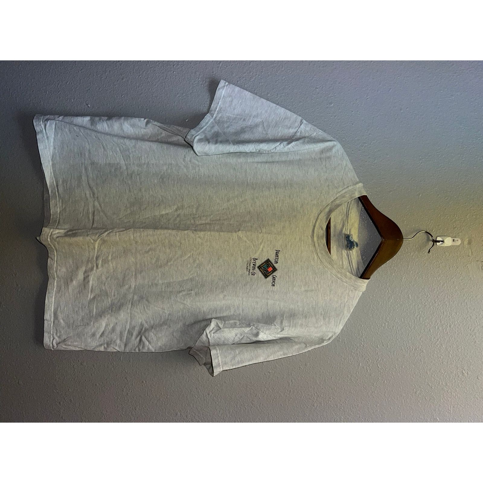 Hanes Vintage Phantom Canyon Shirt Brewing Co Beer Gray Tee 90s Size US XL / EU 56 / 4 - 2 Thumbnail