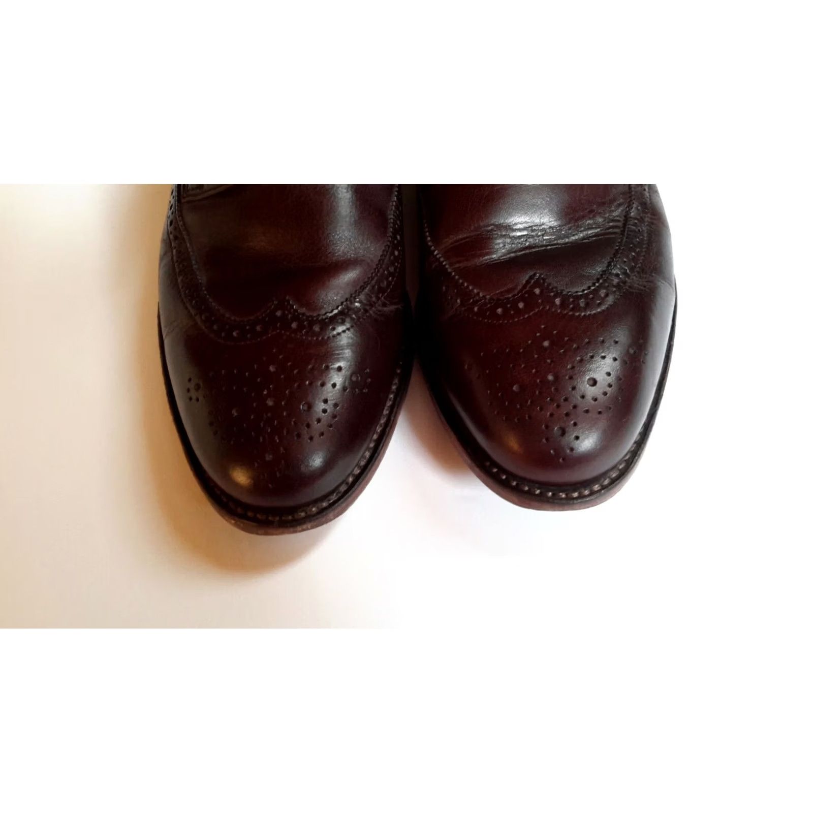 Johnston & Murphy JOHNSTON & MURPHY Mens Brown Leather Wingtip Oxfords Dress/Casual Sz 9.5 D US Size US 10 / EU 43 - 3 Thumbnail
