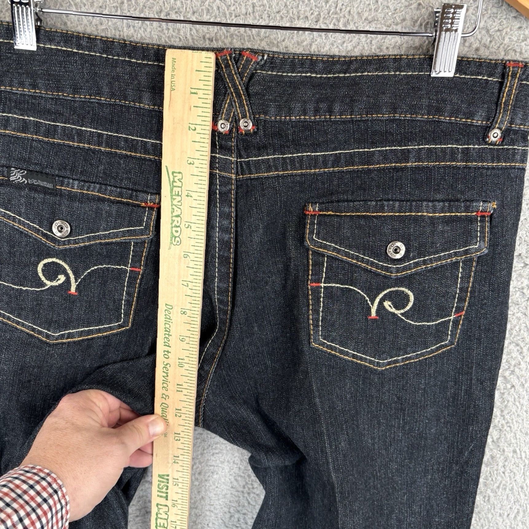 Rocawear Rocawear Jeans Women's 16 Regular Wide-Leg 90s Hip Hop Grunge Denim Black 32in Inseam Baggy Y2K City Cars Retro 5-Pocket Size 25" / US 0 / IT 36 - 5 Thumbnail